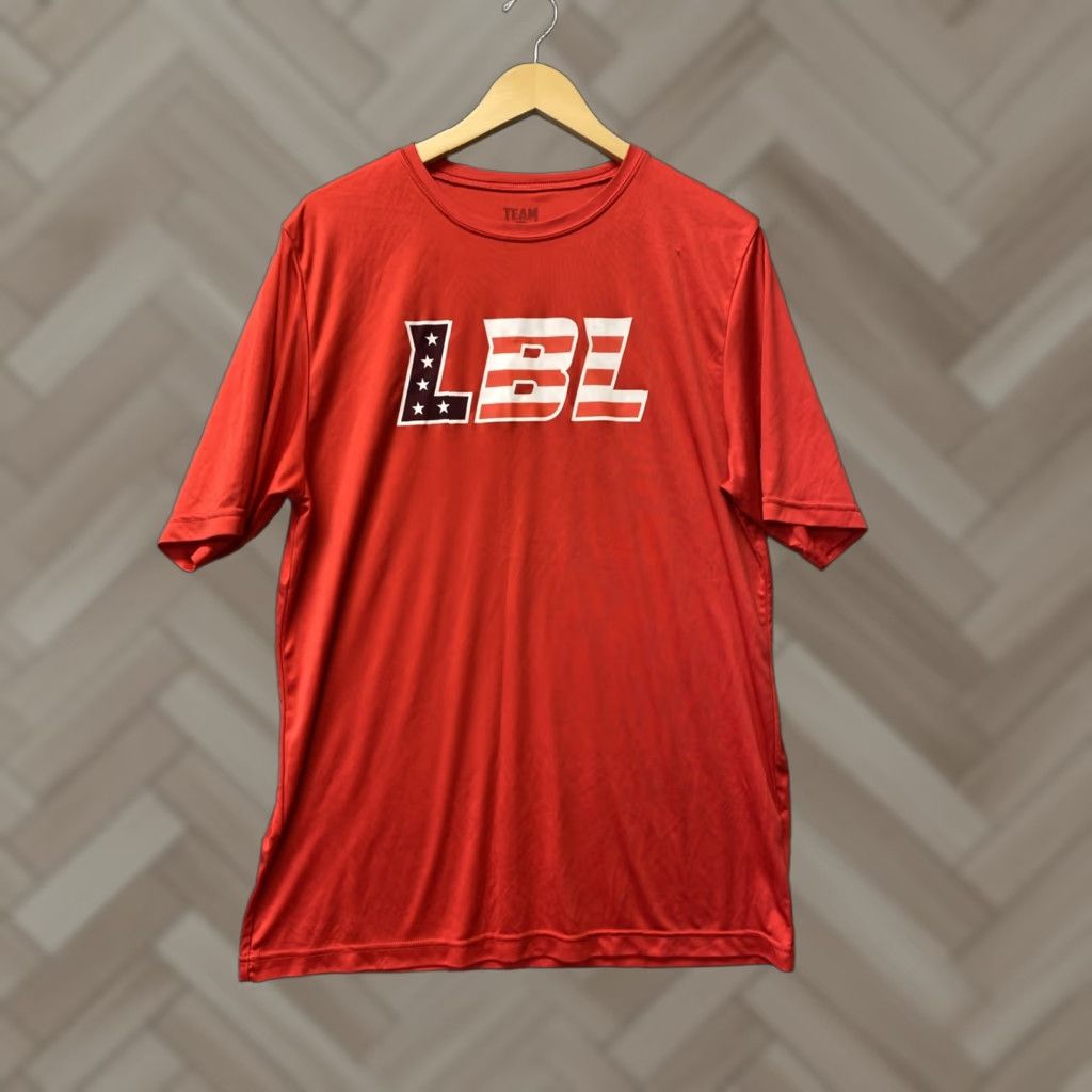 Vintage LBL Jersey L Red Shirt Performance Workout Training Activewear Stretch/143-24 Size US L / EU 52-54 / 3 - 1 Thumbnail
