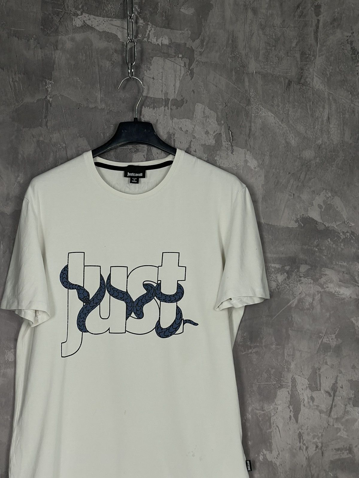 Just Cavalli × Roberto Cavalli Roberto Cavalli Big Logo Snake T Shirt Just Cavalli Y2K Size US M / EU 48-50 / 2 - 5 Thumbnail