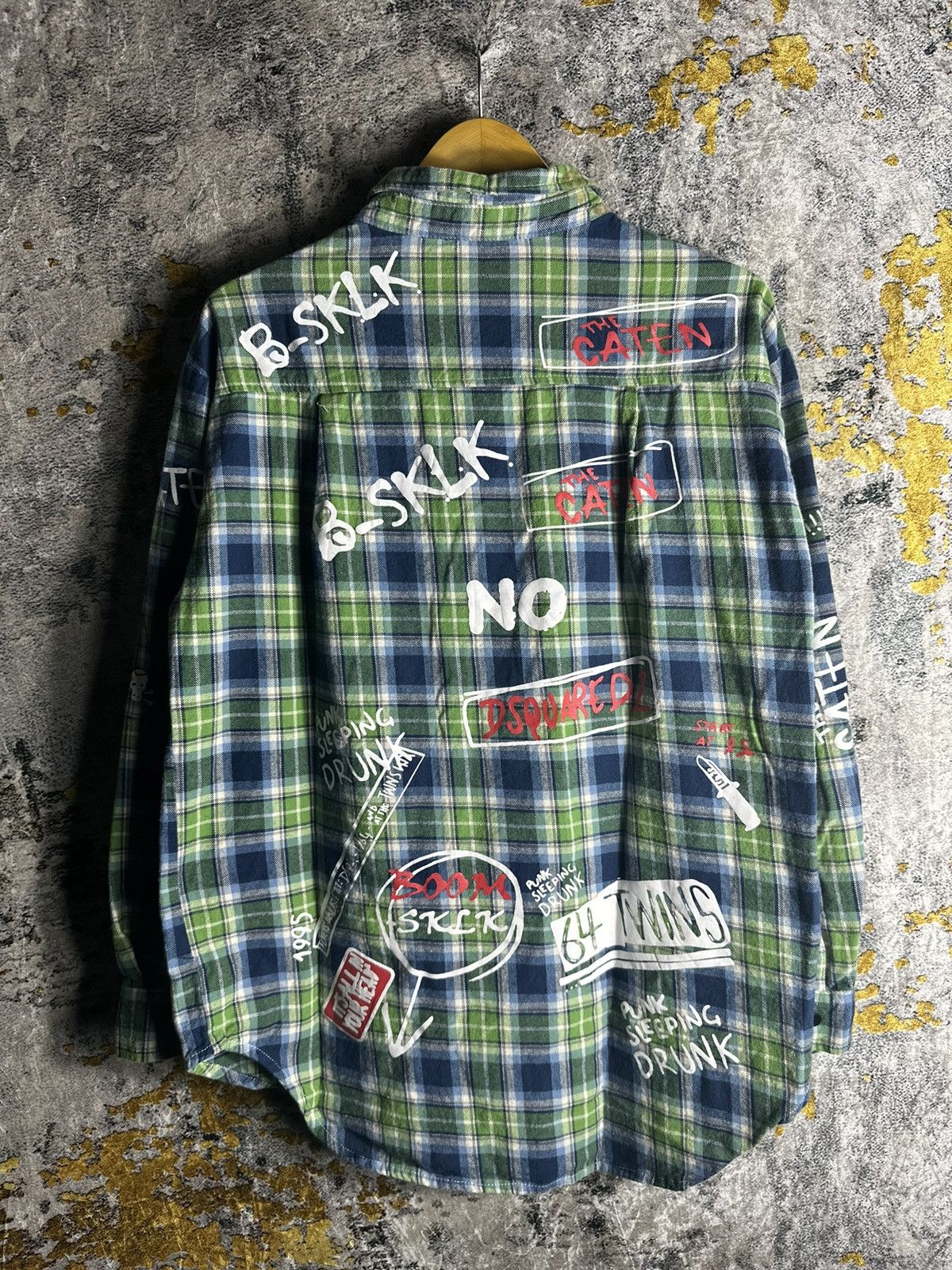 20471120 × Beauty Beast × Japanese Brand SICK BOOM JAPANESE POEM SHIRT PLAID IFSIXWASNINE LGB STYLE Size US L / EU 52-54 / 3 - 2 Thumbnail