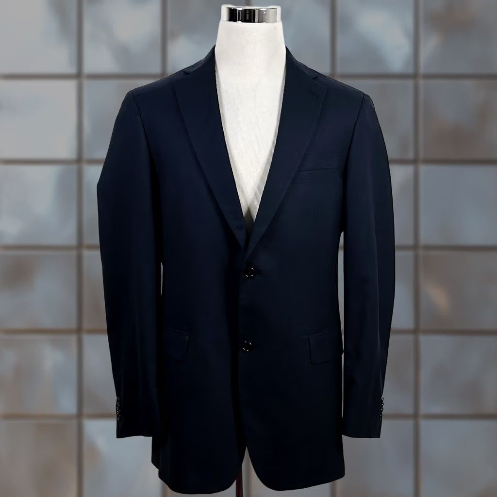 Hart Schaffner Marx Hart Schaffner Marx Sport Coat 40L Dark Navy Blue Wool Two Button Vented Mens Size US XS / EU 42 / 0 - 1 Thumbnail