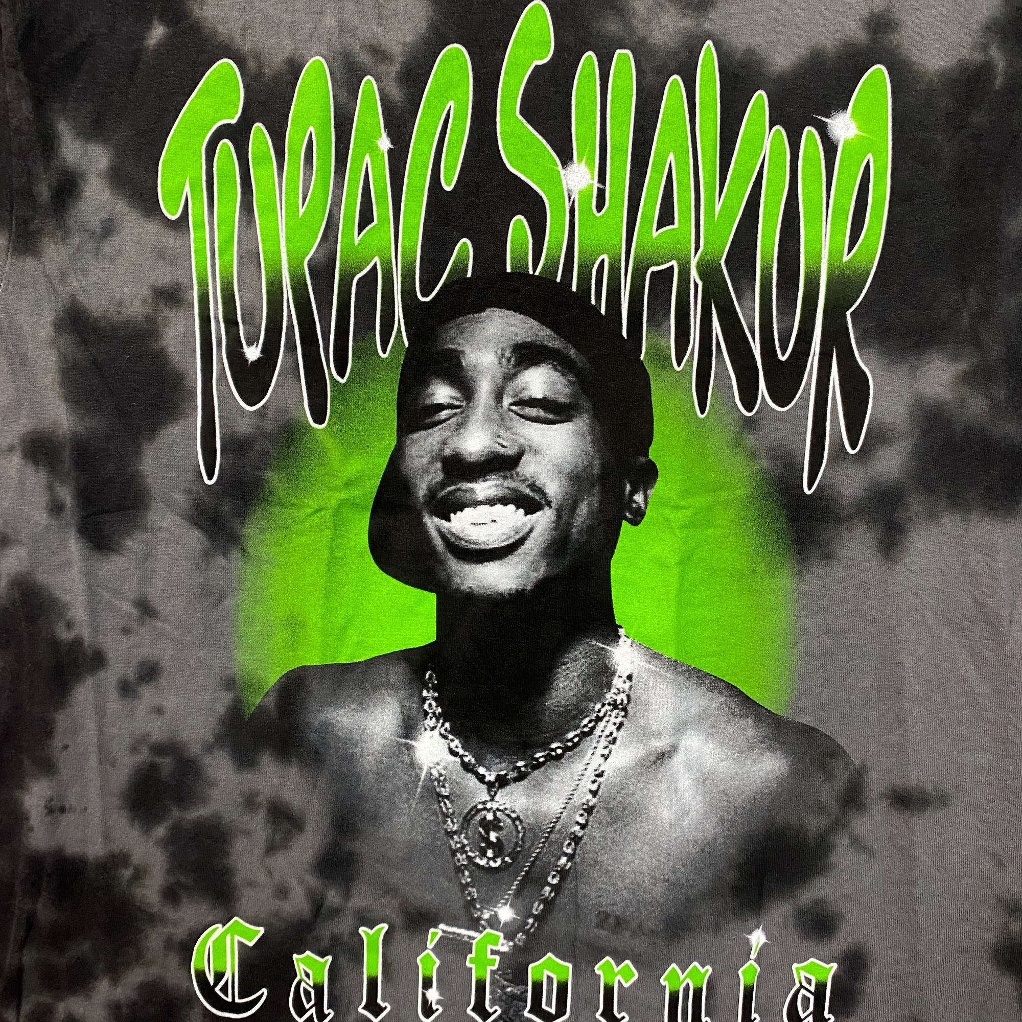 Rap Tees 2Pac Tupac Shakur California Love Hip-Hop Tie-Dye T-Shirt Sm Size US S / EU 44-46 / 1 - 2 Thumbnail