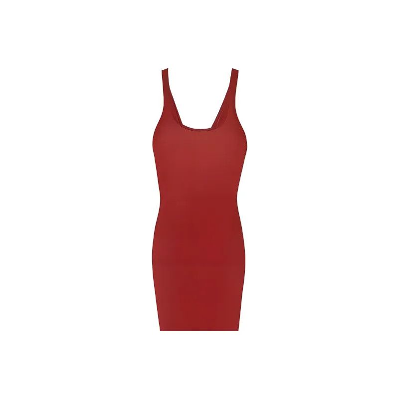 Saint Laurent Paris o1la1rc1a0425 710433 Tank Top Dress in Jersey in Red Size XL / US 12-14 / IT 48-50 - 3 Thumbnail