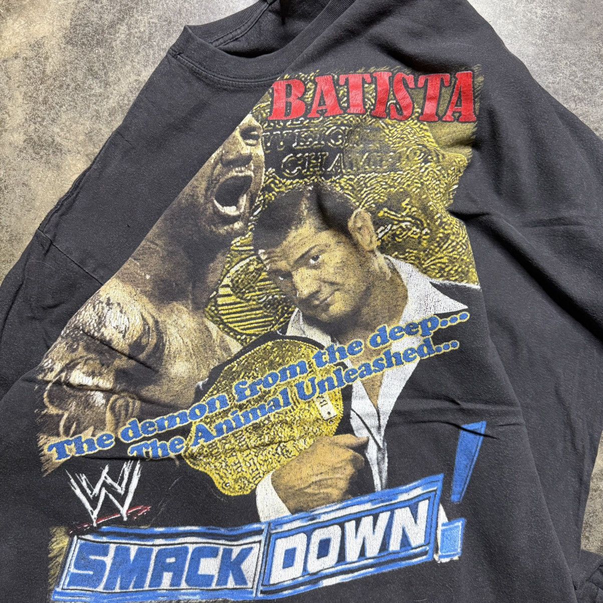 Vintage vintage dave batista rap tee wwe rap style tshirt Size US L / EU 52-54 / 3 - 5 Thumbnail