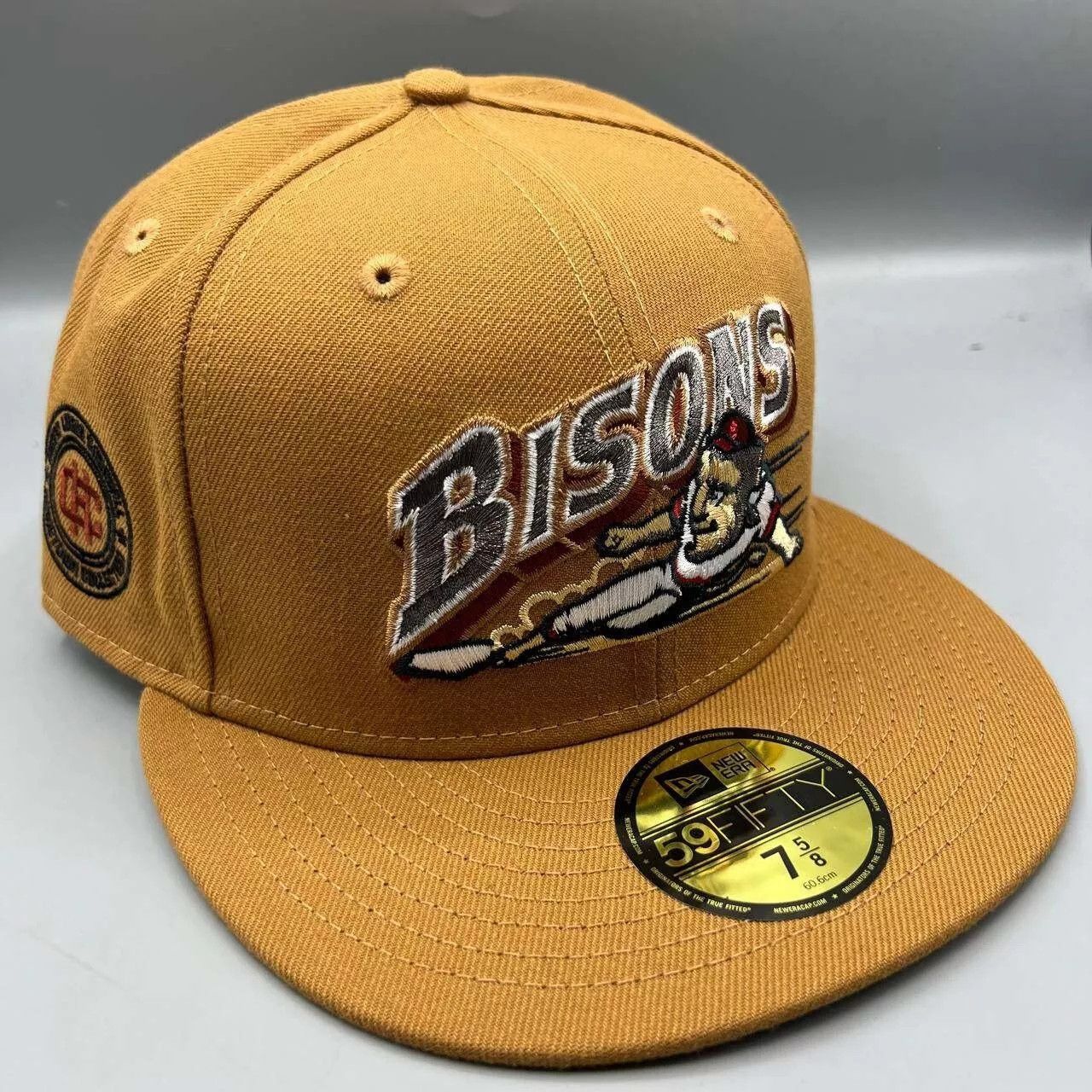 New Era Buffalo Bisons Hat Men 7 5/8 59Fifty New Era MiLB Fitted Cap Size ONE SIZE - 1 Thumbnail