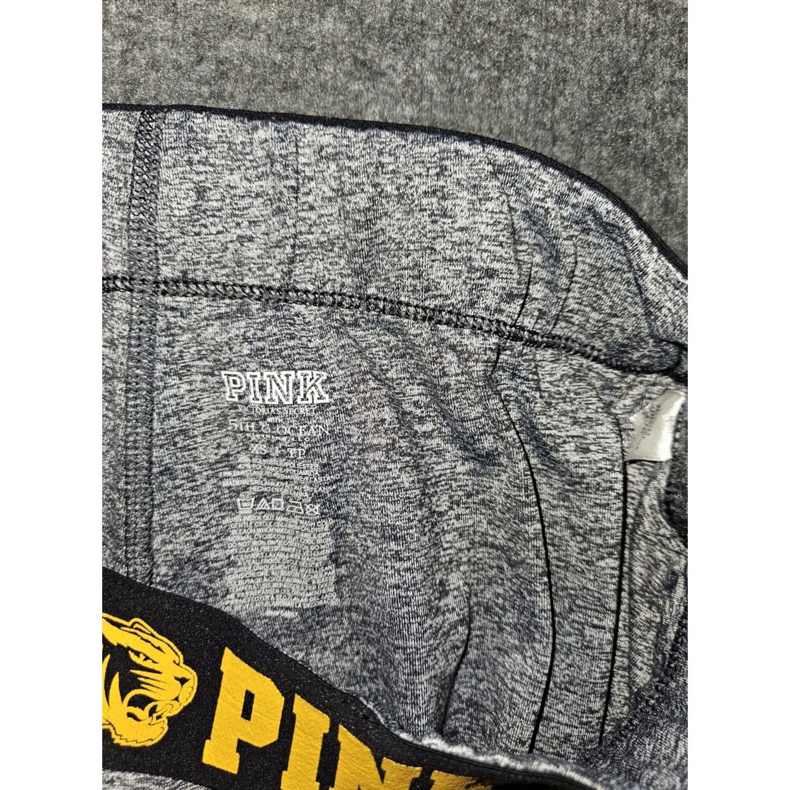 Victoria's Secret Pink Victoria'S Secret Leggings Womens XS Missouri Tigers Gray Active Yoga Size 26" / US 2 / IT 38 - 2 Thumbnail