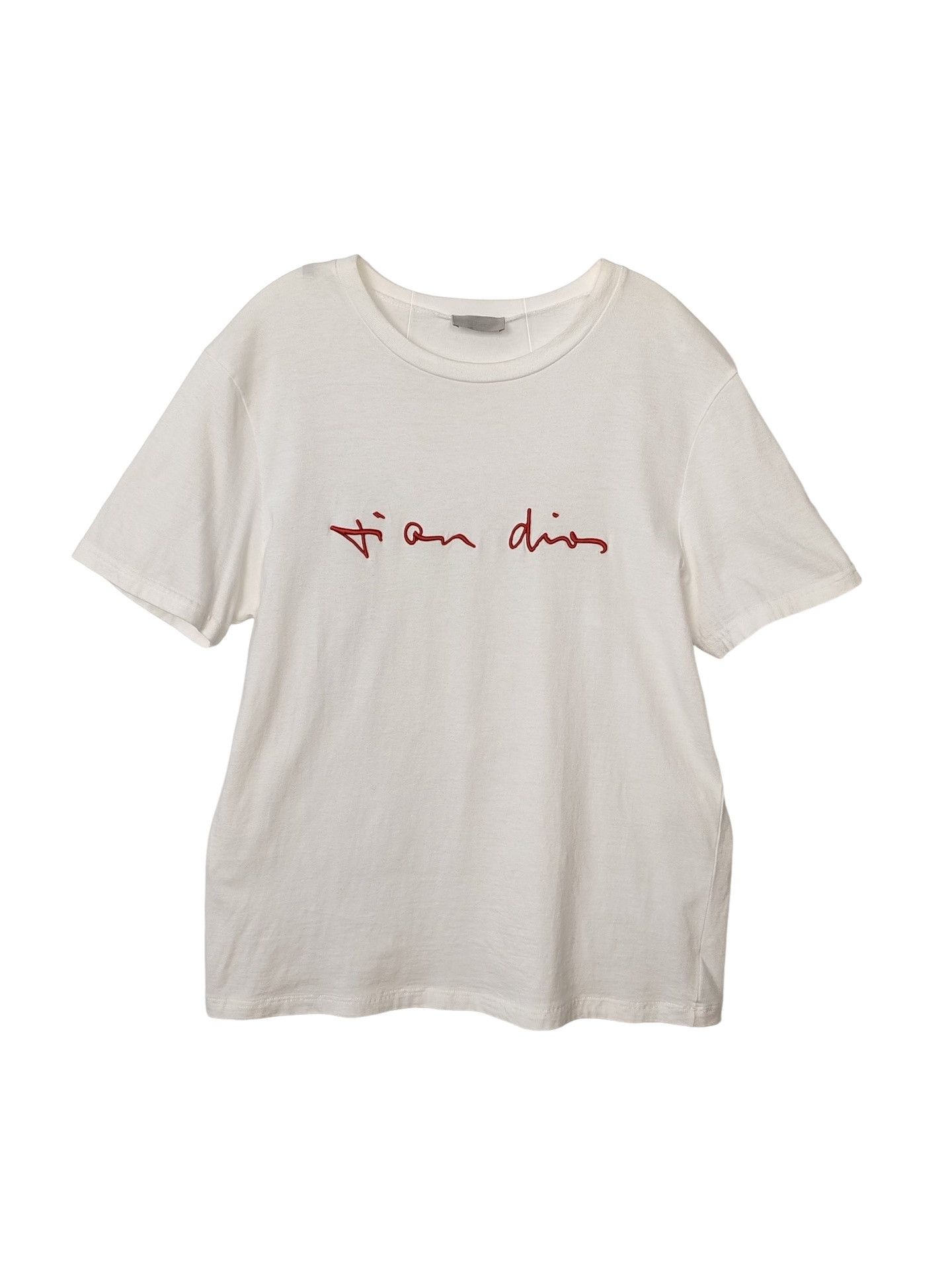 Dior Dior Red Embroidery T-Shirt Size M Size US M / EU 48-50 / 2 - 1 Thumbnail