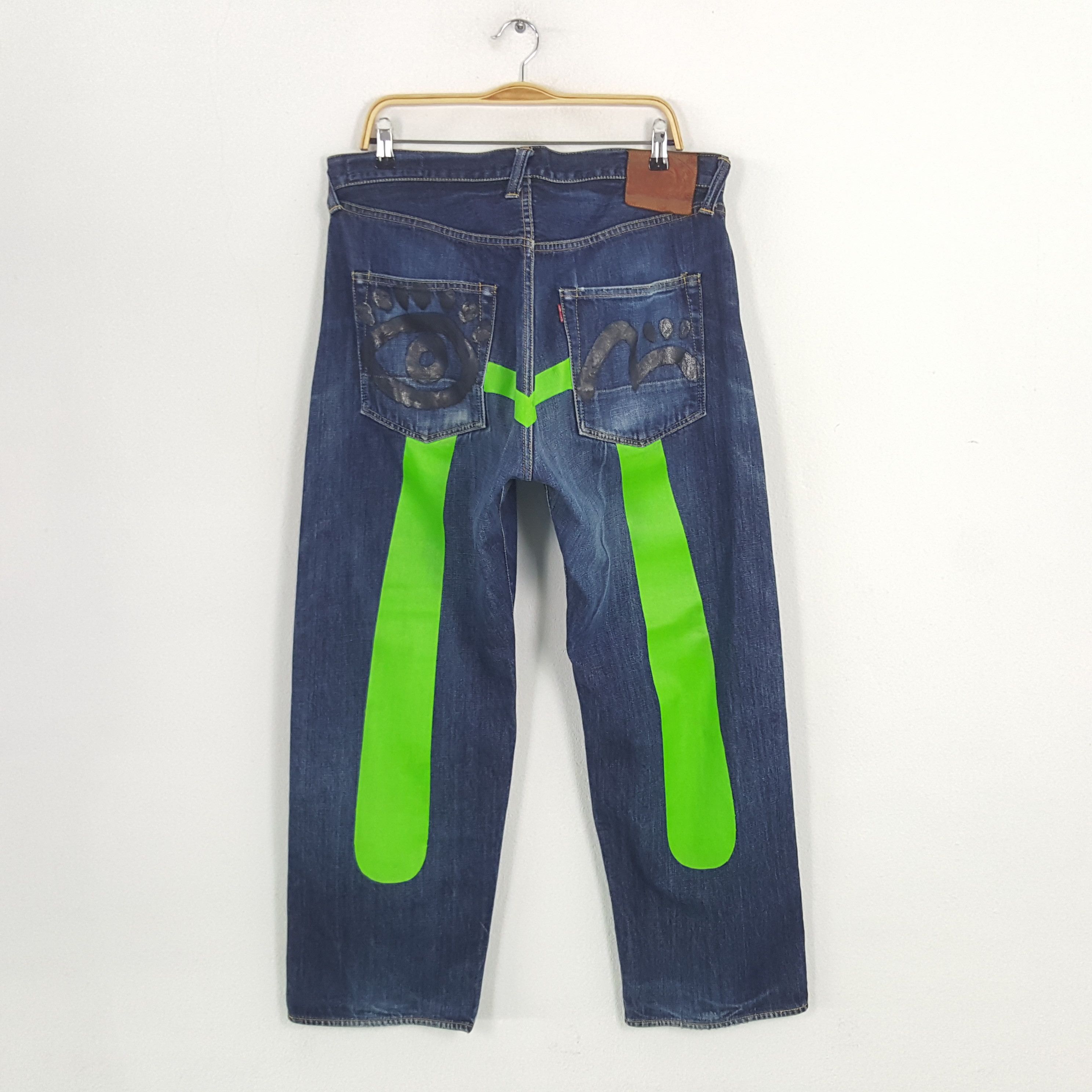 Evisu Vintage Evisu Japanese Brand Daicock Custom Art Denim Jeans Size US 35 - 1 Thumbnail