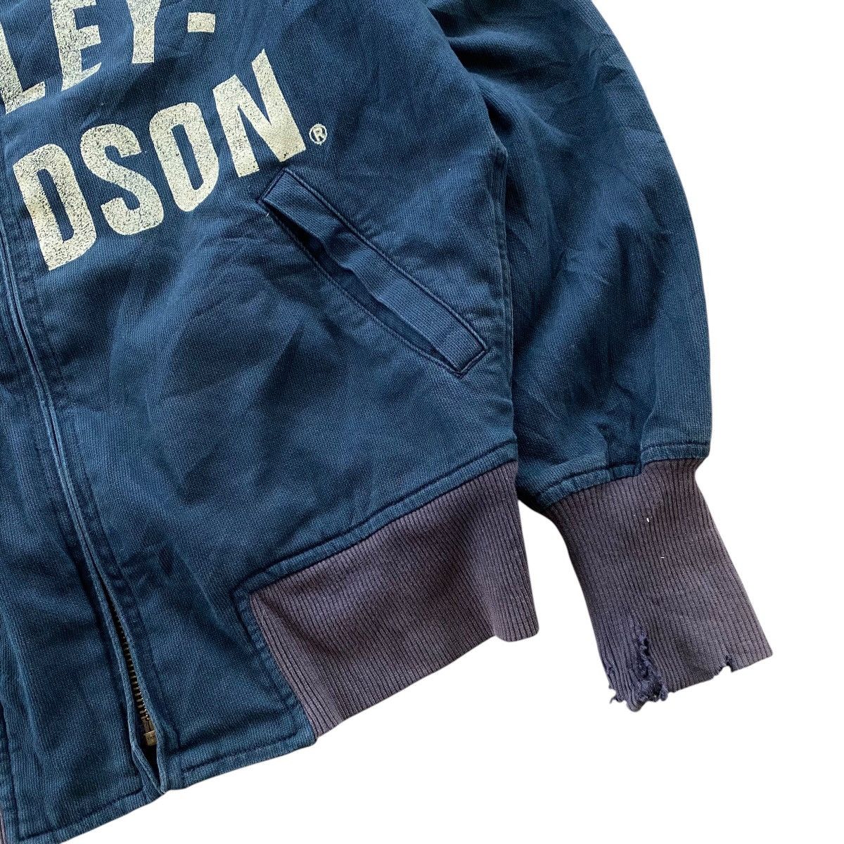 Harley Davidson HARLEY DAVIDSON Vintage Spellout Design Jacket Size US L / EU 52-54 / 3 - 6 Thumbnail