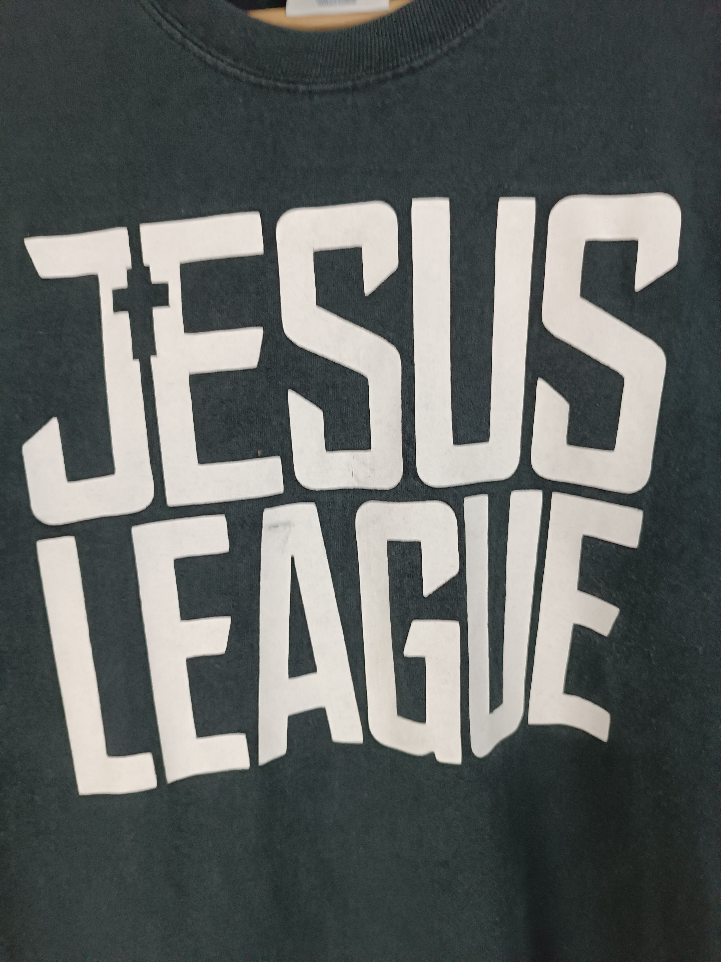 Vintage VINTAGE 2000s JESUS LEAGUE MICAH 6:8 KANYE BIBLE HELLSTAR Ts Size US M / EU 48-50 / 2 - 9 Thumbnail