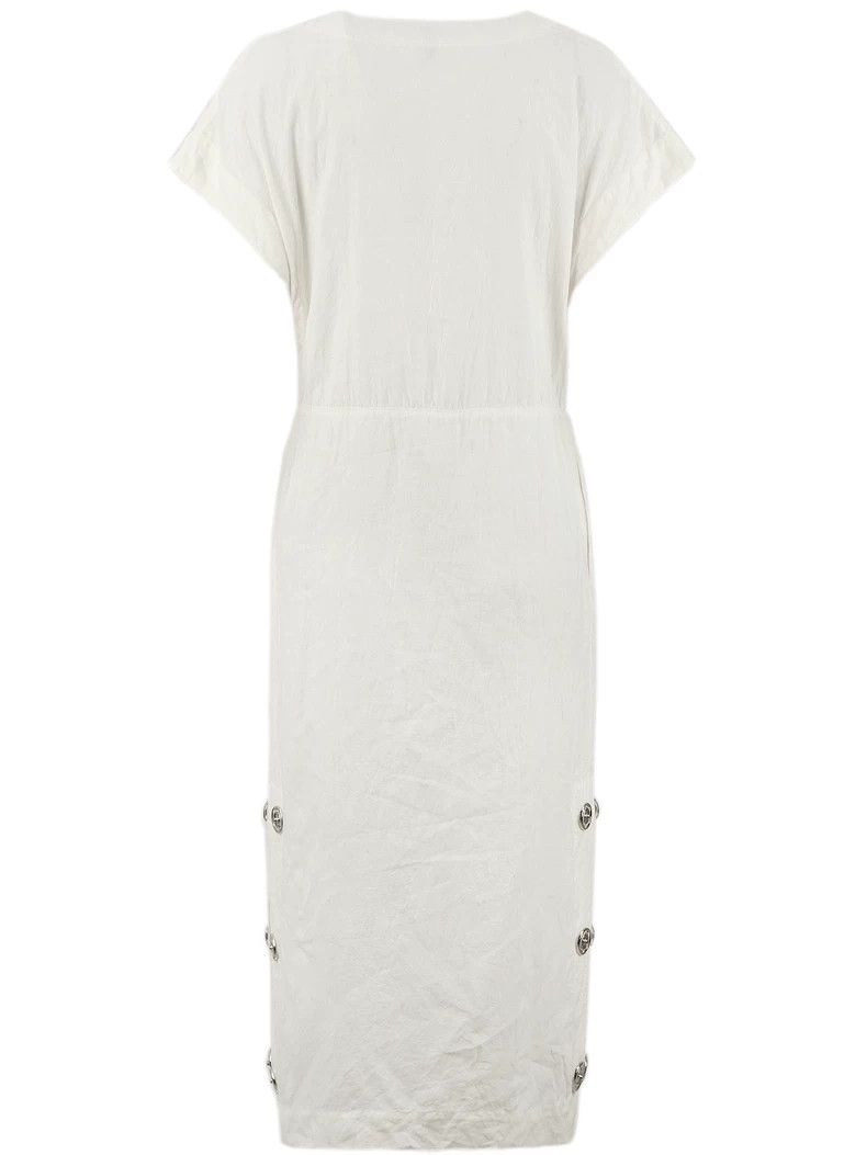 Loewe LOEWE Cotton and hemp buttoned dress Size XS / US 0-2 / IT 36-38 - 2 Thumbnail