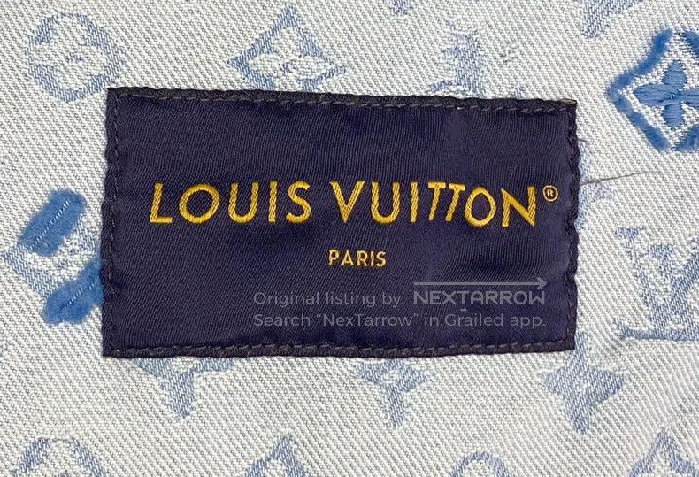 Louis Vuitton Louis Vuitton Full logo denim jacket Size US S / EU 44-46 / 1 - 6 Thumbnail