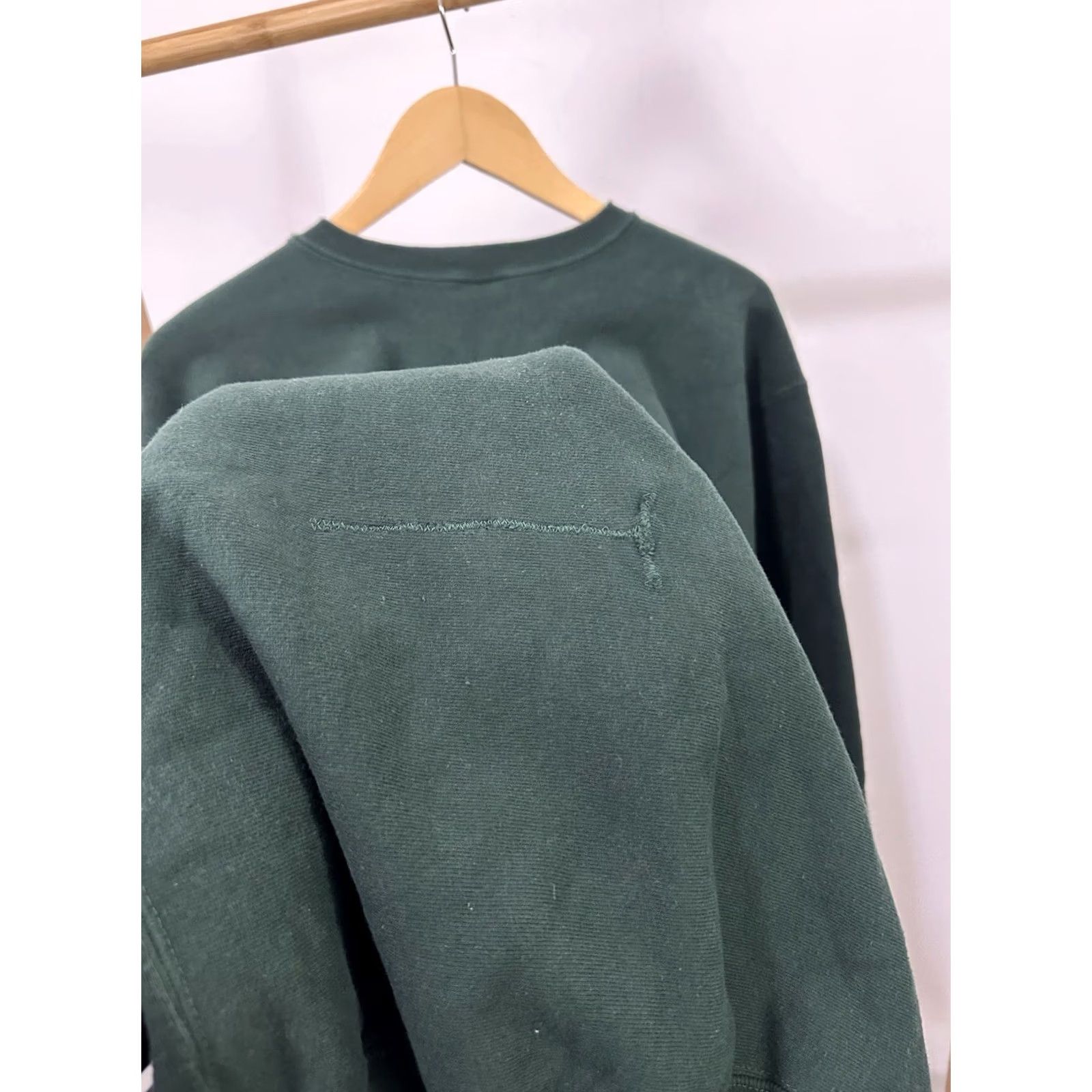 Champion VINTAGE Champion Sweatshirt Hoodie XXXL Green Eyeless Crewneck Reverse Weave 90s RARE Mens Size US XXL / EU 58 / 5 - 6 Thumbnail