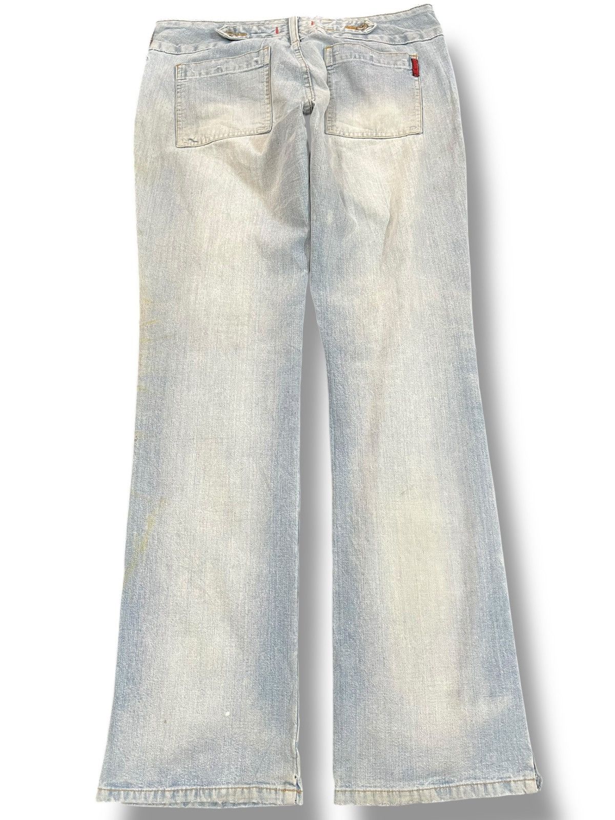 Vintage Vintage Eqoos Faded Buckle Belt Denim Size US 33 - 5 Thumbnail