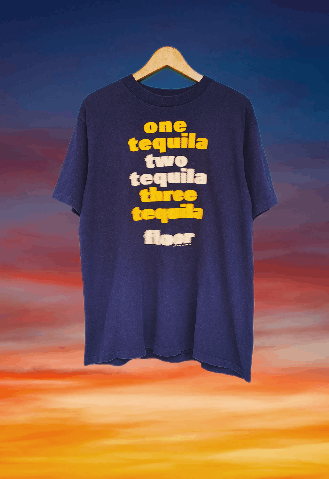 Rap Tees Vintage 90s humor tee tequila blur raptee style t-shirt Size US L / EU 52-54 / 3 - 1 Thumbnail