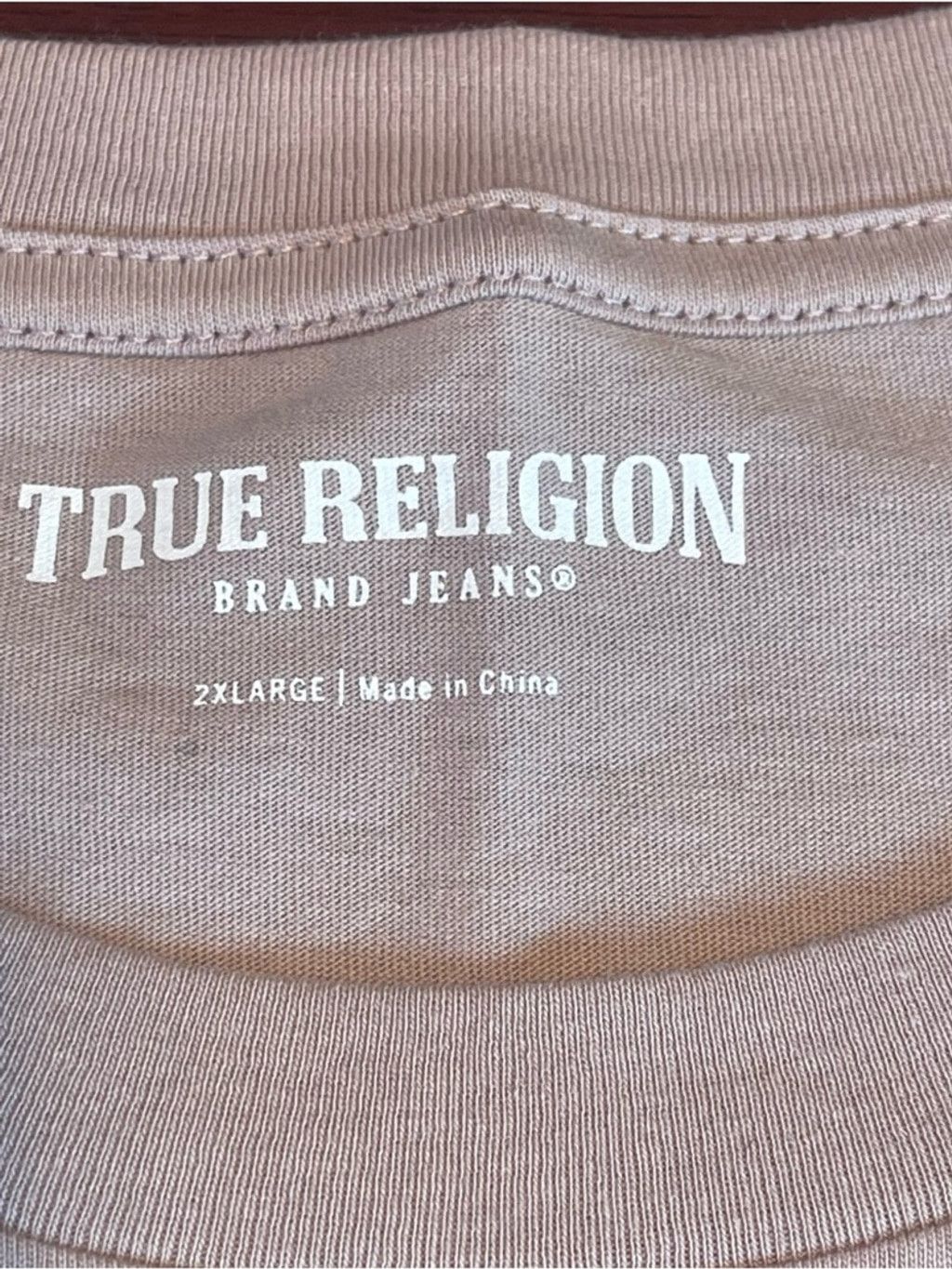 True Religion True Religion Foil Horseshoe Logo Crew Tee 2XL Pastel Pink Size XXL / US 16-18 / IT 52-54 - 3 Thumbnail