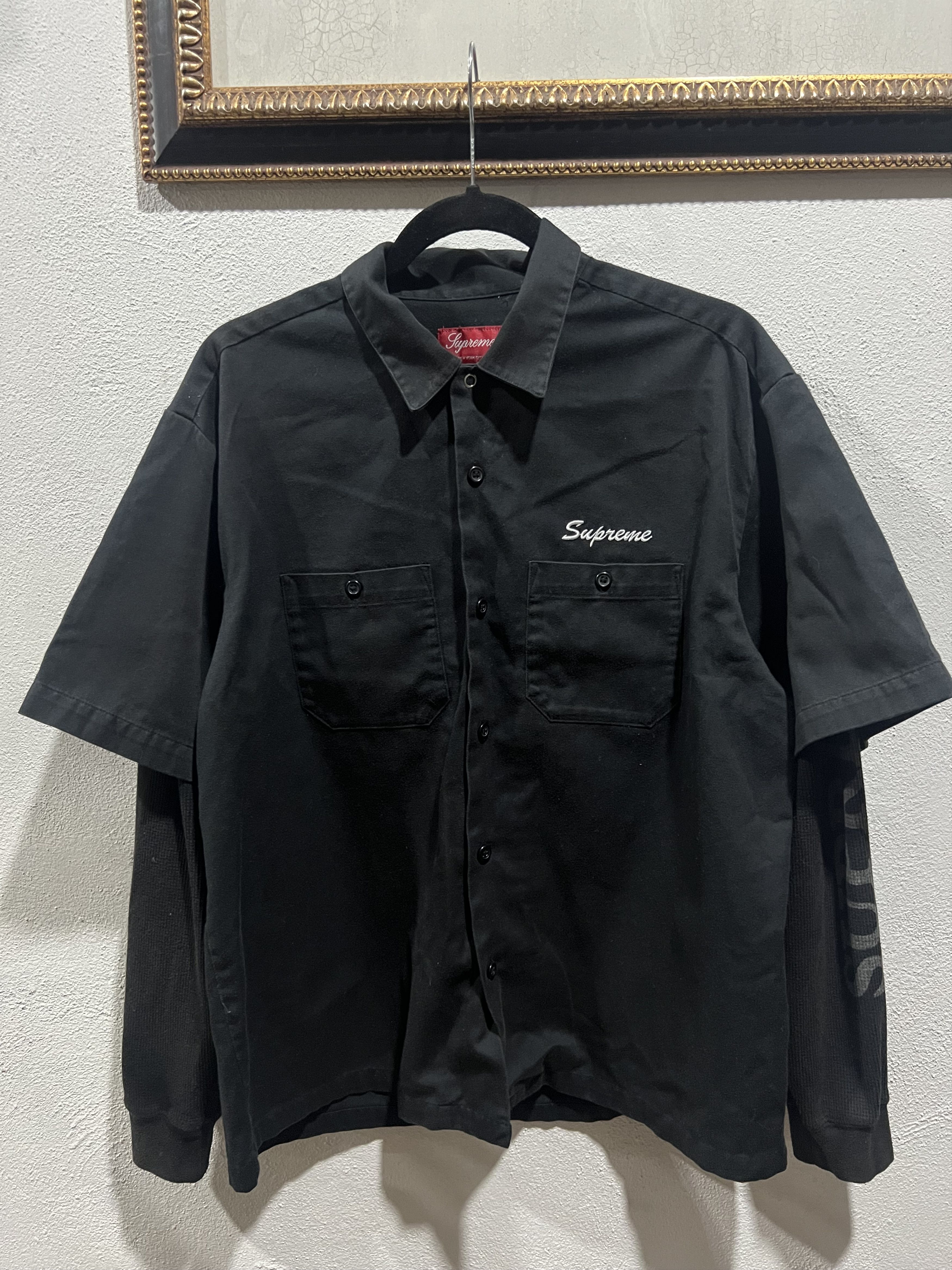 Supreme Thermal Sleeve Work Shirt (FW23) - $138