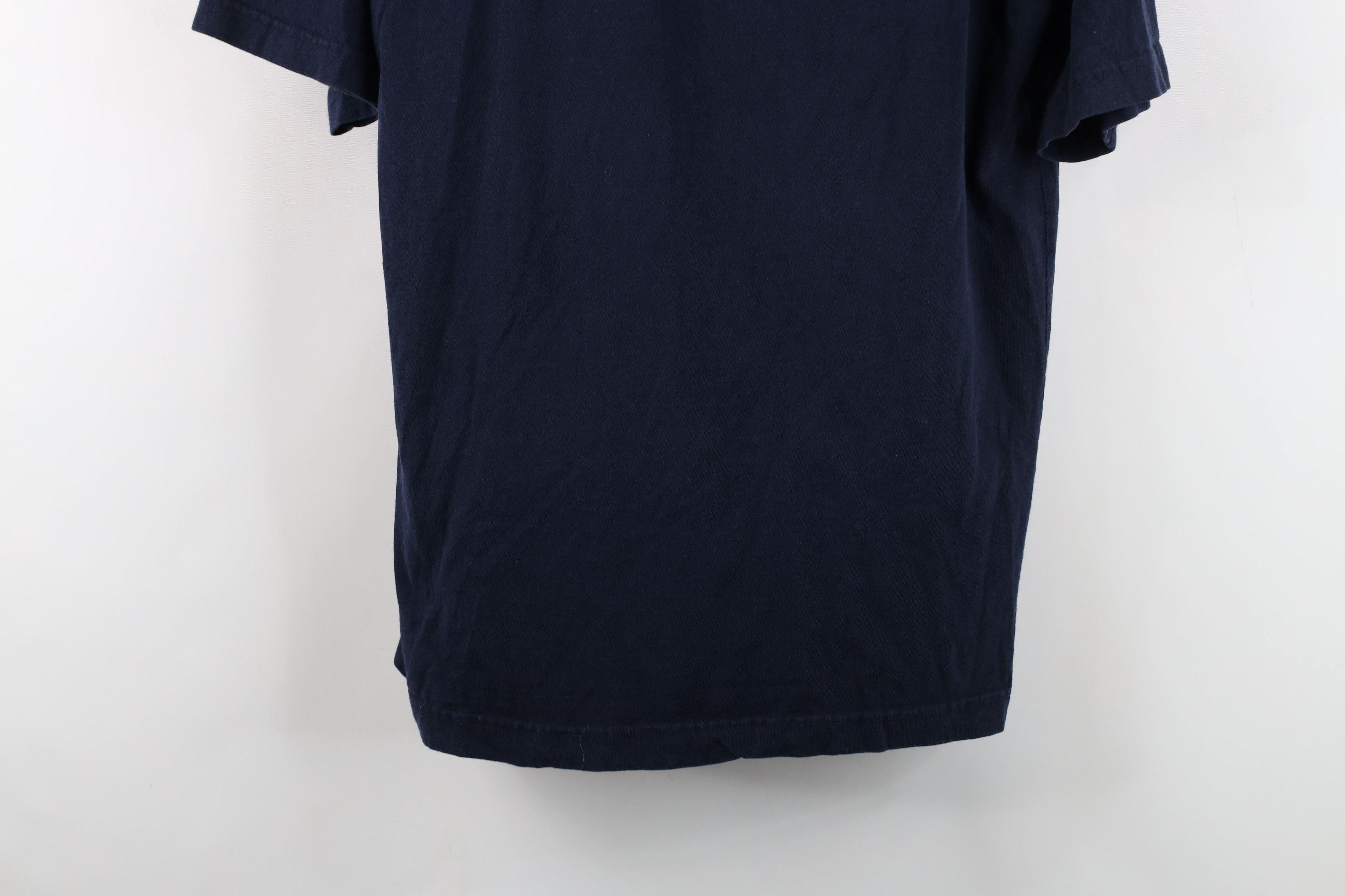 Vintage Vintage 90s Streetwear Heavyweight Cotton T-Shirt Blue Size US L / EU 52-54 / 3 - 3 Thumbnail