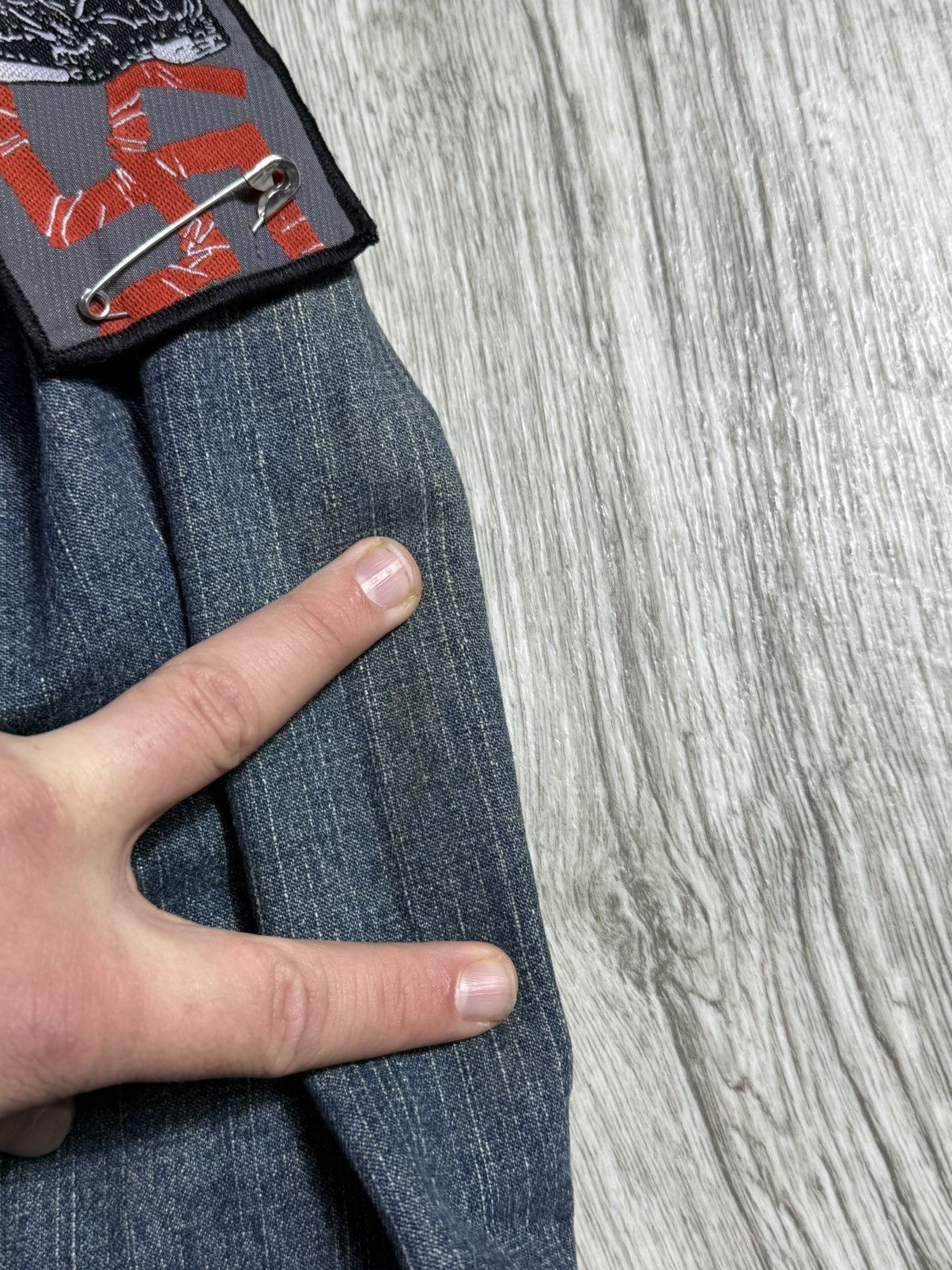 Japanese Brand Custom Denim Jacket with Patches Unique Piece Y2K streetwear Size S / US 4 / IT 40 - 5 Thumbnail