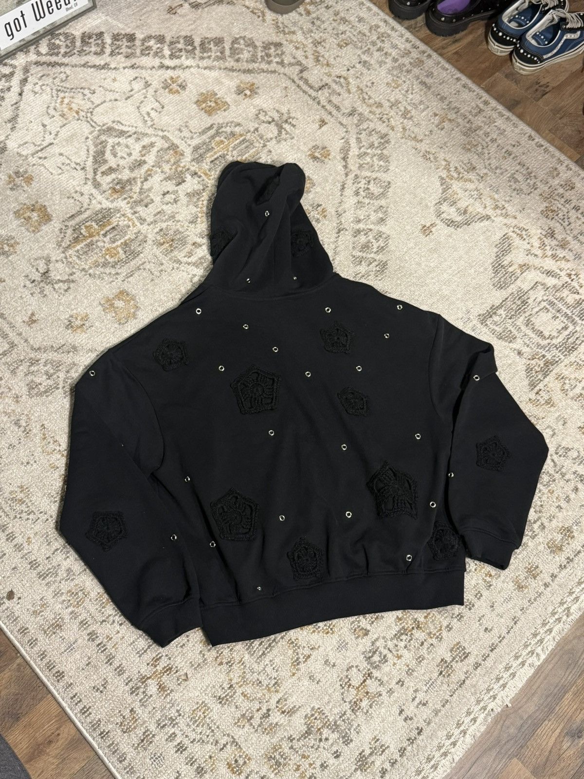 Other Arkyve Knit Patch Zip Hoodie Size US L / EU 52-54 / 3 - 5 Thumbnail
