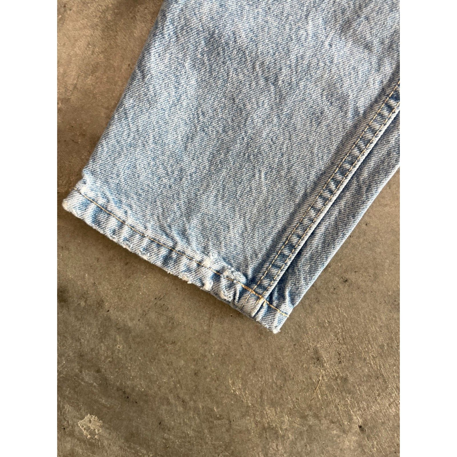 Zara VTG Y2K ZARA WOMENS SKINNY JEANS LIGHT BLUE STONE WASH DISTR Size 25" / US 0 / IT 36 - 7 Thumbnail