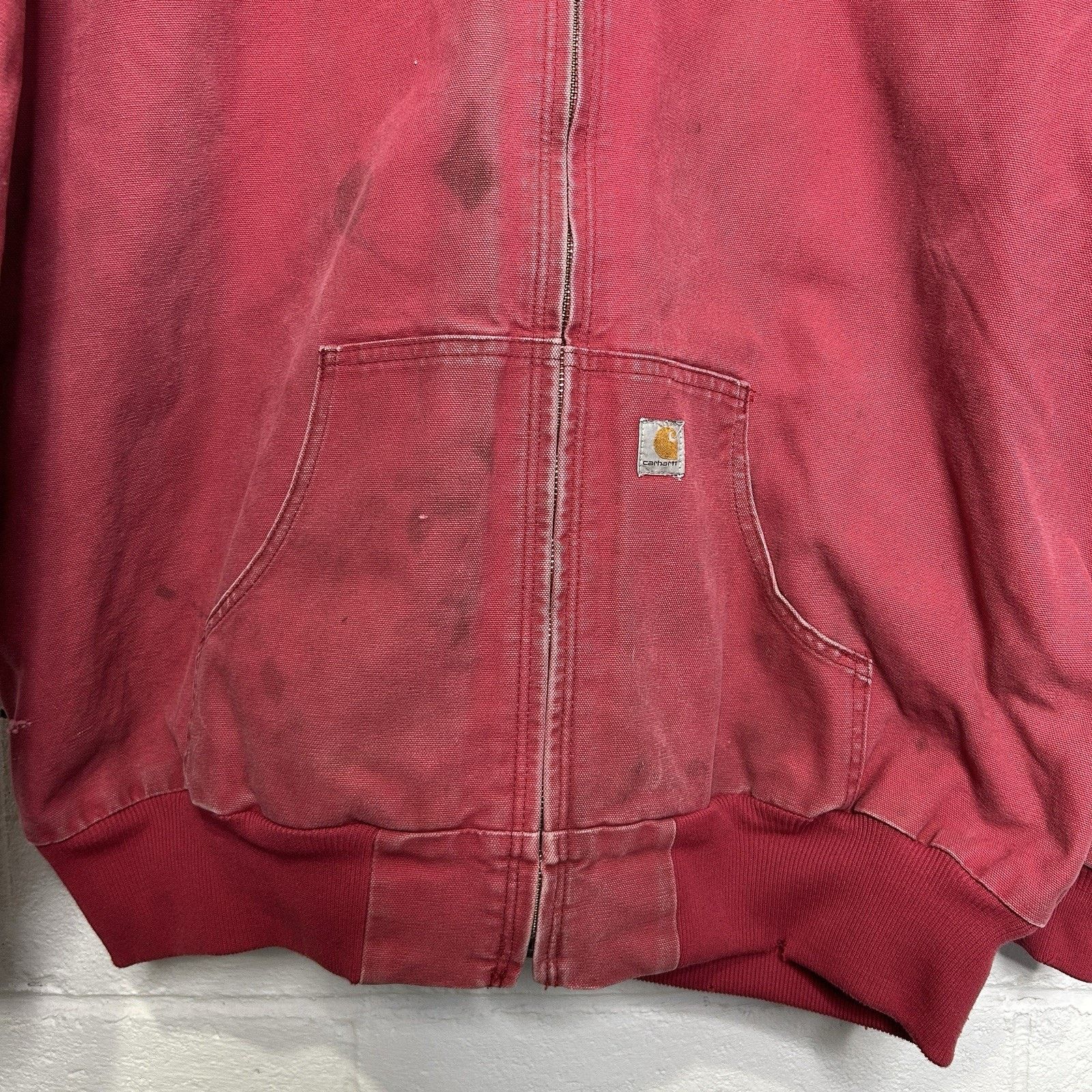 Carhartt Y2K Carhartt Quilted Hooded Jacket “Crabapple Pink” WJ130 Size US XL / EU 56 / 4 - 3 Thumbnail