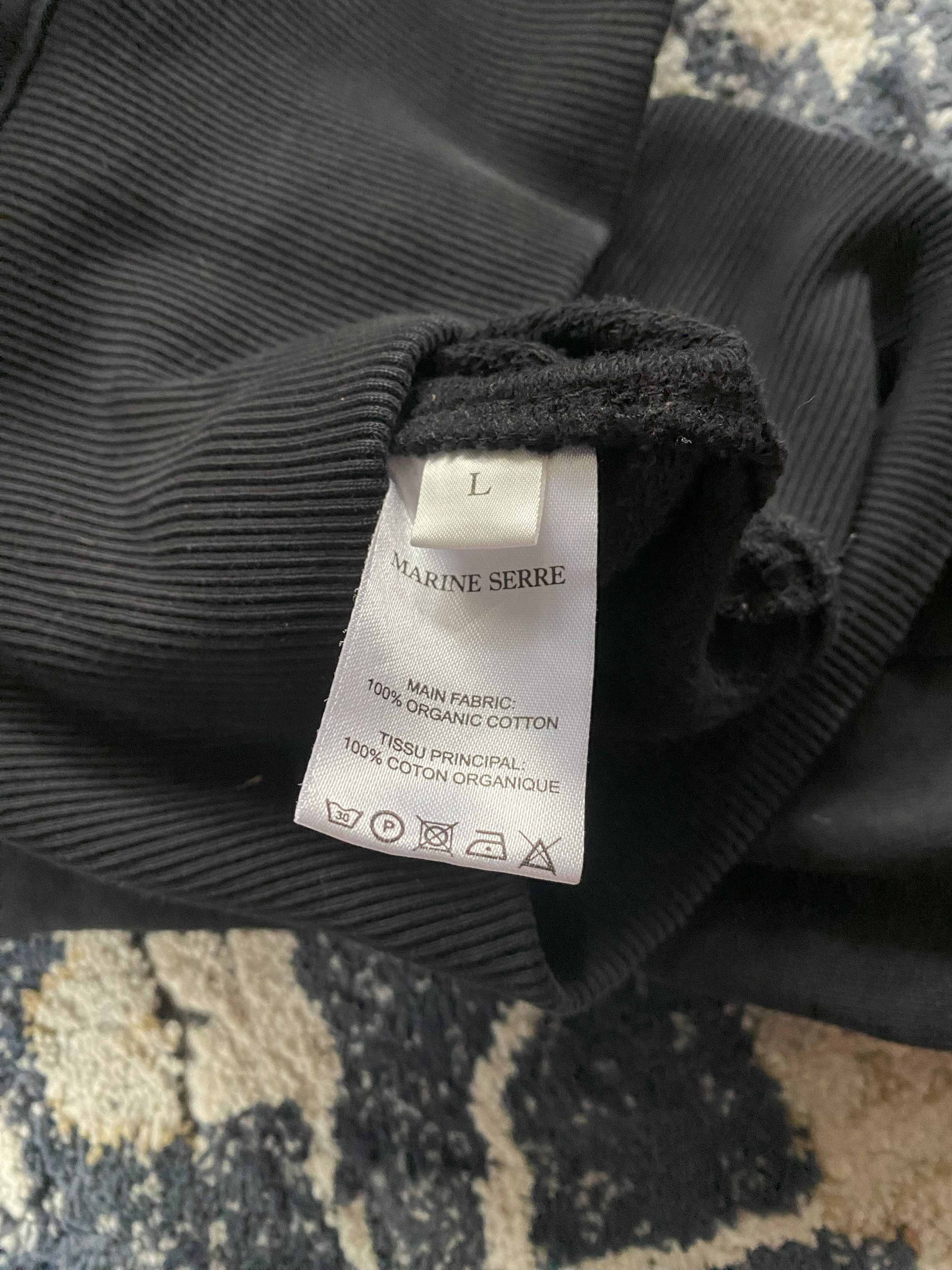Marine Serre Marine Serre White Line Half Zip Sweatshirt Size US L / EU 52-54 / 3 - 6 Thumbnail