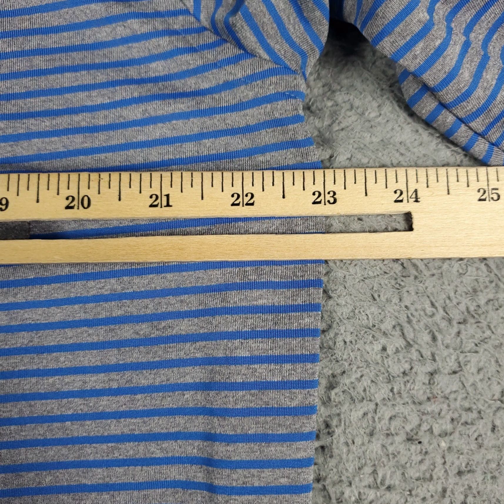 Vintage Donald Ross Polo Shirt Mens Size Medium Blue Striped Golf Short Sleeve Shirt Mens Polo Size US M / EU 48-50 / 2 - 6 Thumbnail
