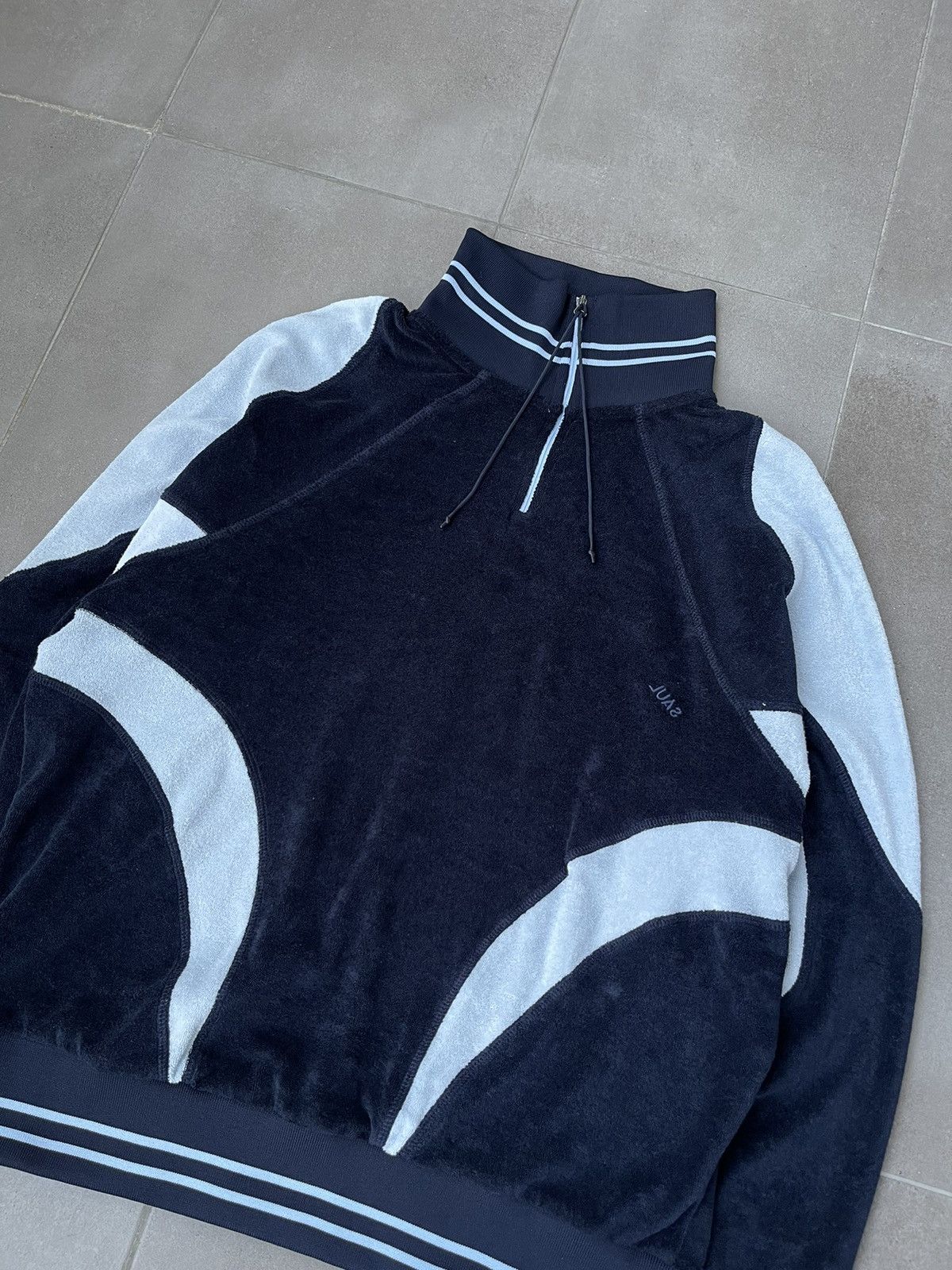 Saul Nash !DS! SS23 Saul Nash Navy Paneled Sweatshirt Size US L / EU 52-54 / 3 - 10 Thumbnail
