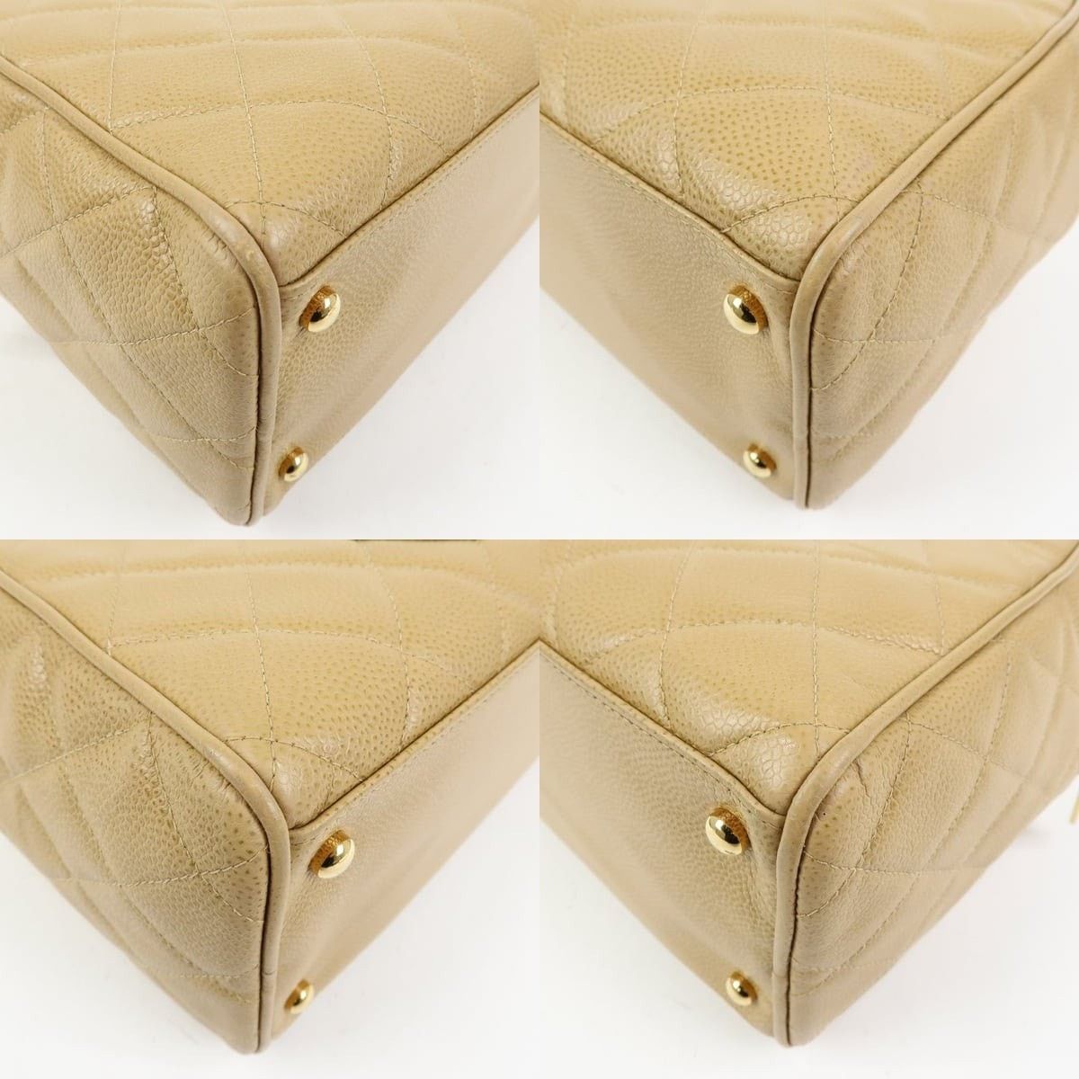 Chanel Chanel CC Duffle Bag Caviar Leather Satchel Tan Size ONE SIZE - 5 Thumbnail
