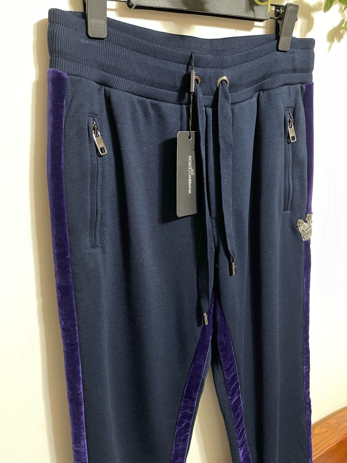 Dolce & Gabbana Multi Color Drawstring Sweatpants with Side Stripes Size US 32 / EU 48 - 3 Thumbnail