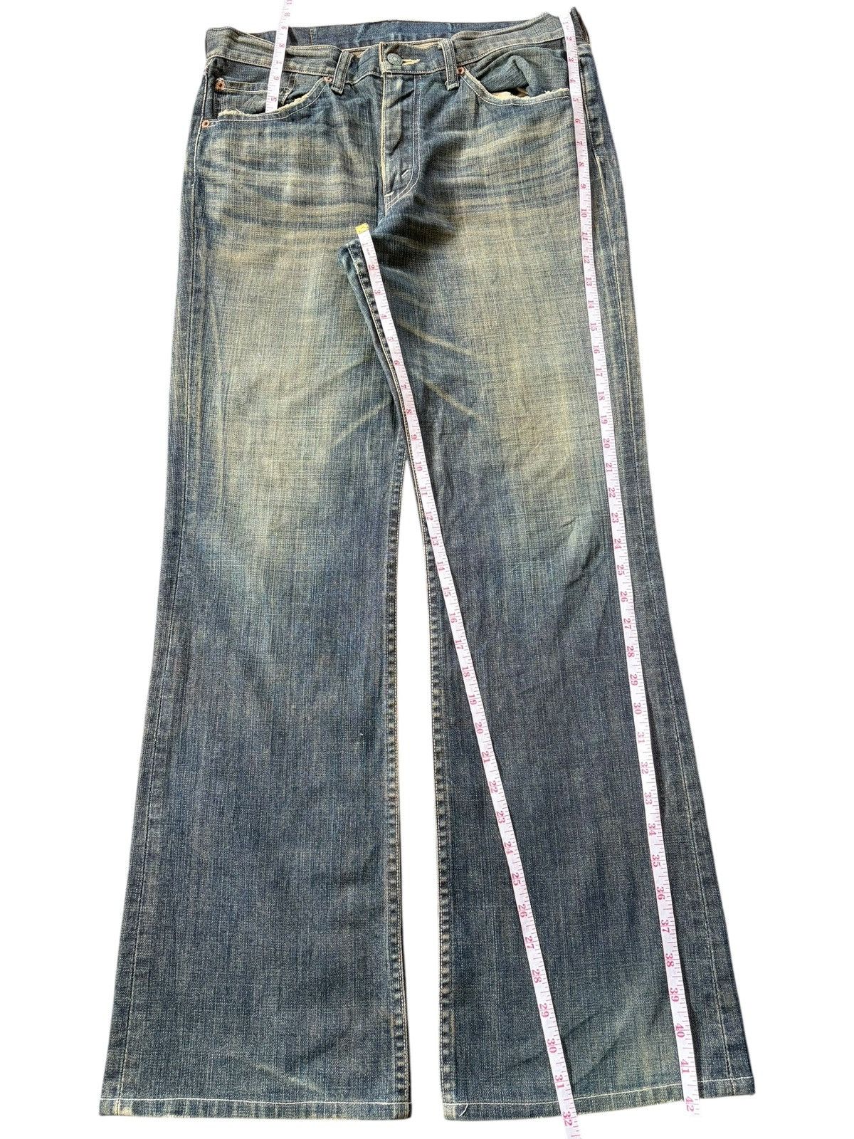 Levi's Vintage 90s Levis 517 Mud Wash Distressed Flare Jeans Size US 33 - 8 Thumbnail