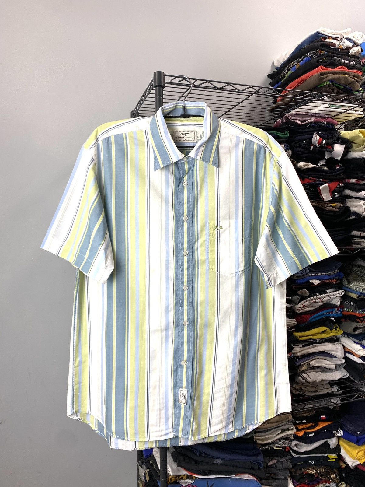Burberry Vintage 1990’s Thomas Burberry Shirt Tee YSL Prada Size US XL / EU 56 / 4 - 1 Thumbnail