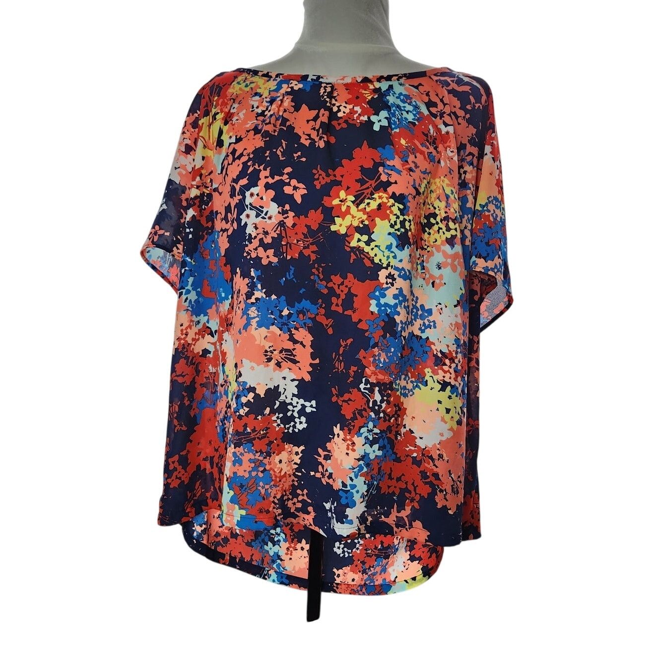 Liz Claiborne A.N.A A New Approach Plus Size 1X Blouse Multicolor Top Size XL / US 12-14 / IT 48-50 - 7 Thumbnail