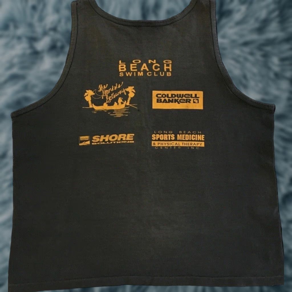 Swims Vtg 90s Long Beach Swim Club Naples Island Swim Distressed Boxy Tank Top Black Mens S Short Sleeveless T-Shirt Beach Surf Grunge Nike? Size US S / EU 44-46 / 1 - 1 Thumbnail