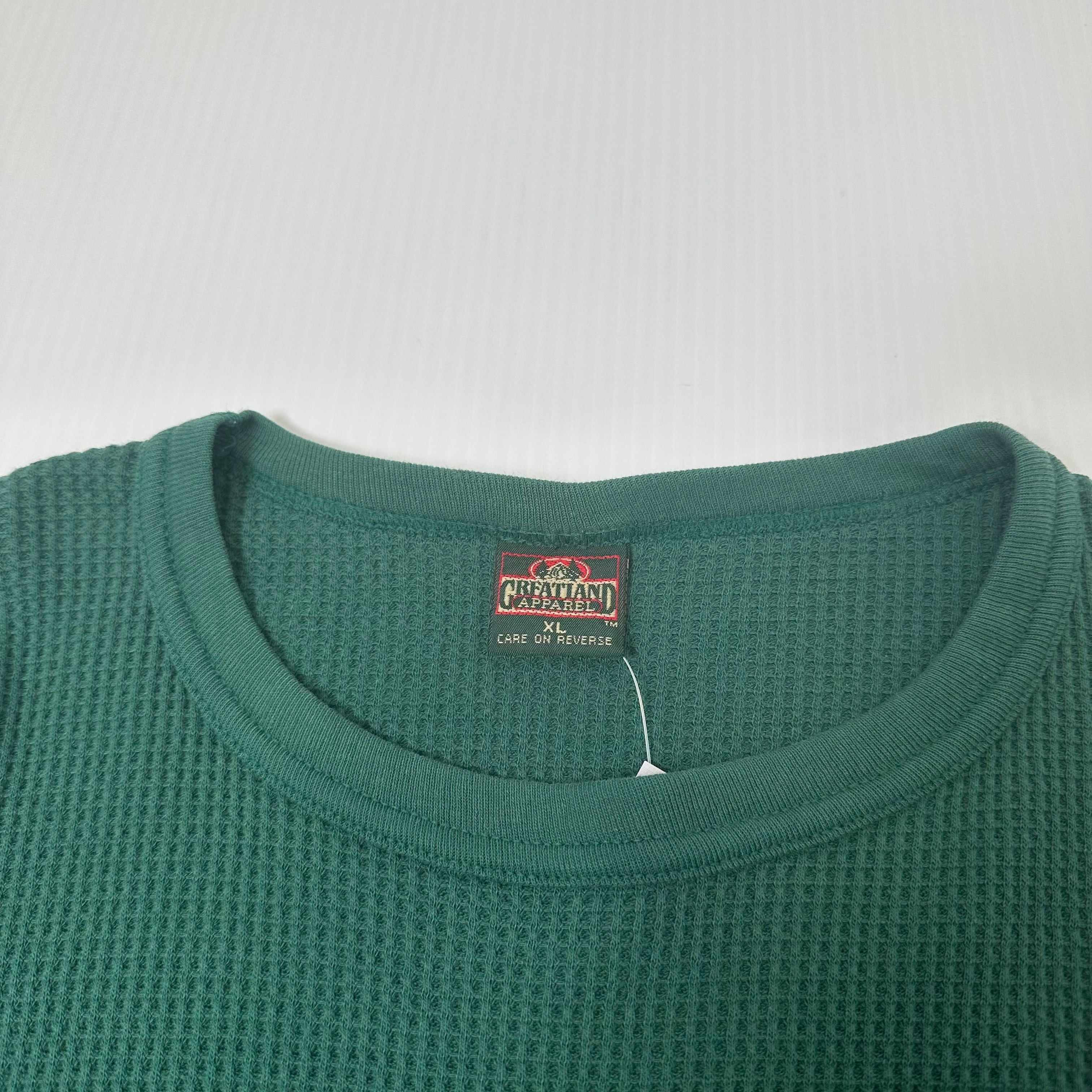 Greatland Apparel Vintage Greatland Apparel Waffle Longsleeve XL Size US XL / EU 56 / 4 - 3 Thumbnail
