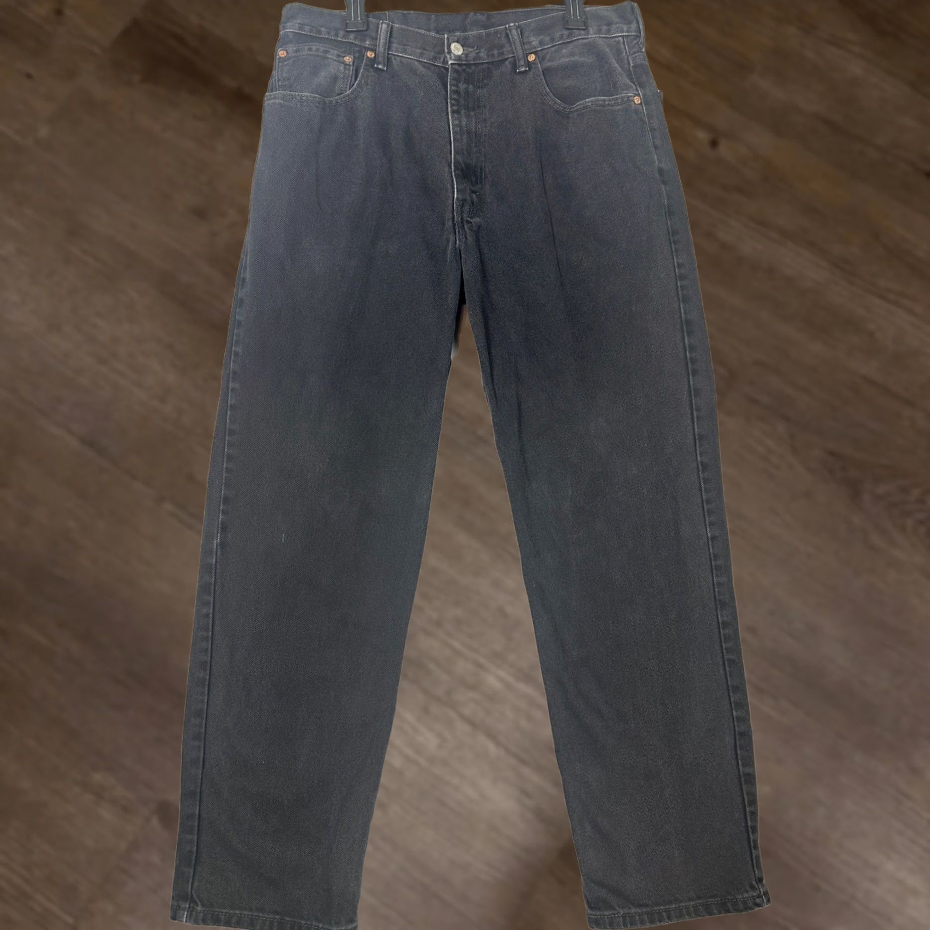 Levi's Levi'S 550 Jeans Men Black Fit Relaxed Straight 5-Pocket Denim Size US 36 / EU 52 - 1 Thumbnail