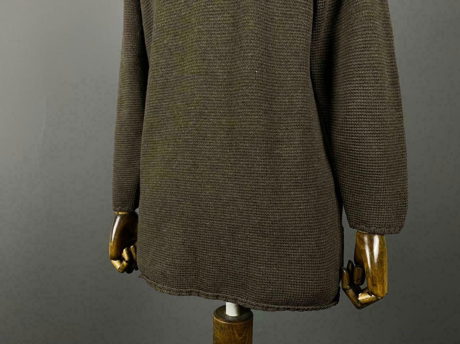 Zanone Ladies Zanone Brown Wool Knited Cardigan Sweater Size 44 Size M / US 6-8 / IT 42-44 - 5 Thumbnail