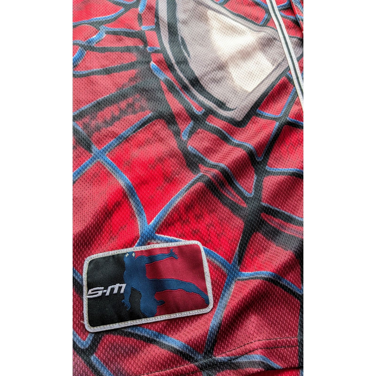 Marvel Comics × Spyder SPIDERMAN 2002 baseball AOP jersey black L Halloween vintage Size US L / EU 52-54 / 3 - 6 Thumbnail