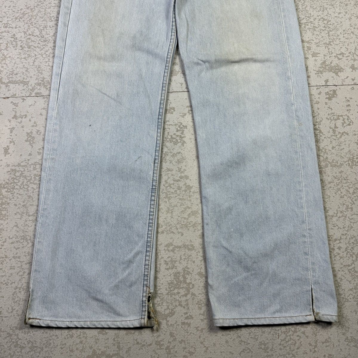 Levi's × Vintage 💥Vintage 90s Levis 511 Ripped Light Blue Denim Pant Size US 31 - 6 Thumbnail