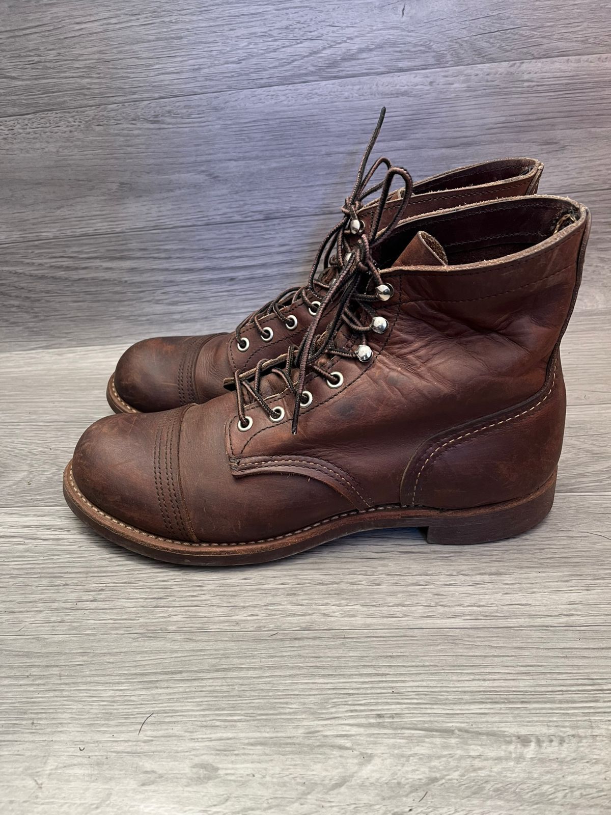 Red Wing Red Wing Brown Iron Ranger Boots Sz 43 Size US 9.5 / EU 42-43 - 3 Thumbnail