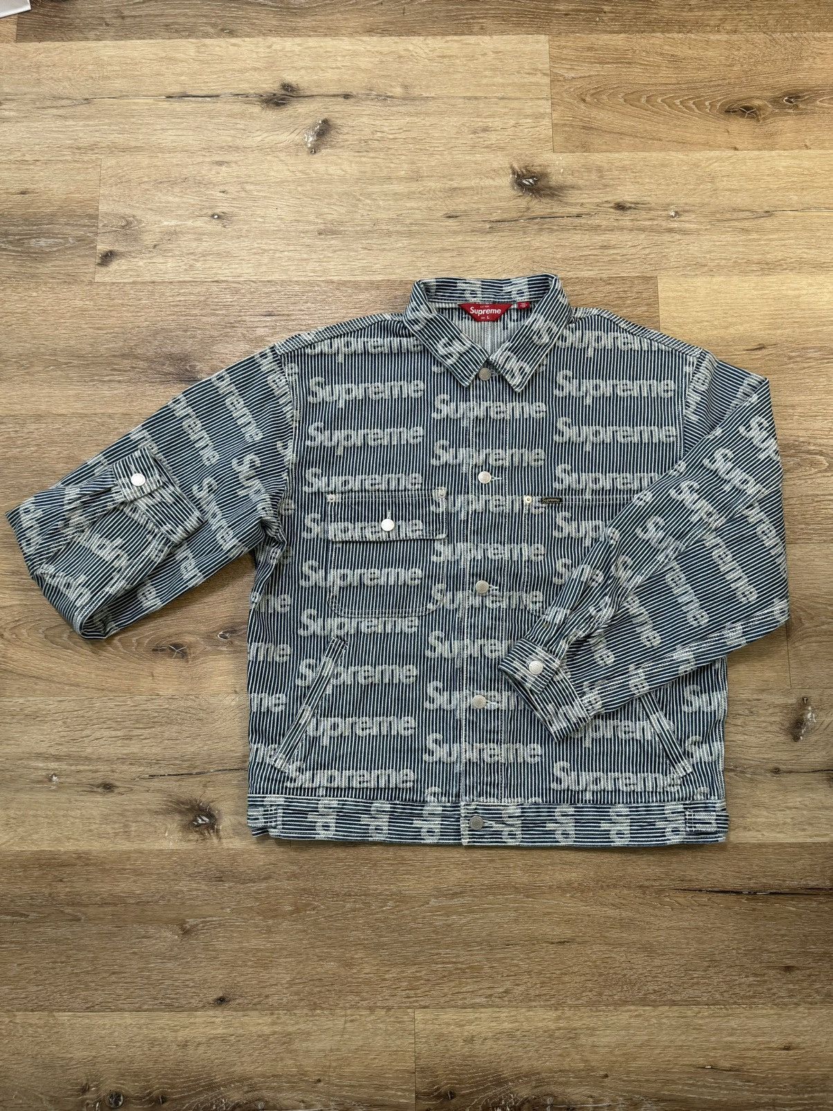 ジャケット・アウター Supreme Denim Trucker Jacket Stripe Supreme Denim Trucker Jacket Stripe