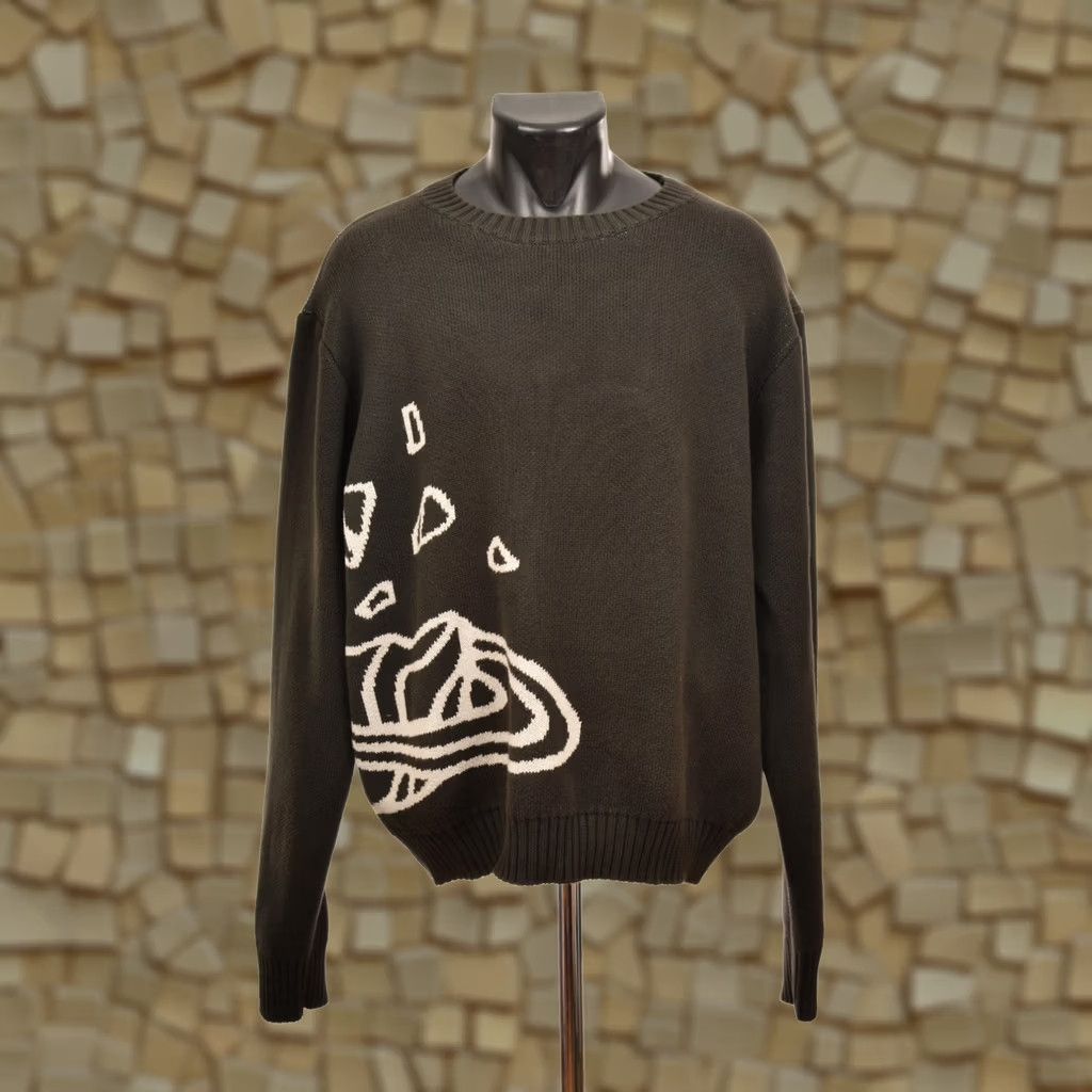 Broken Planet DDP Broken Planet Knit Organic Cotton Pullover Sweater Size L Men Black Shirt/Mens Pullover Knit Organic Cotton Size US L / EU 52-54 / 3 - 1 Thumbnail