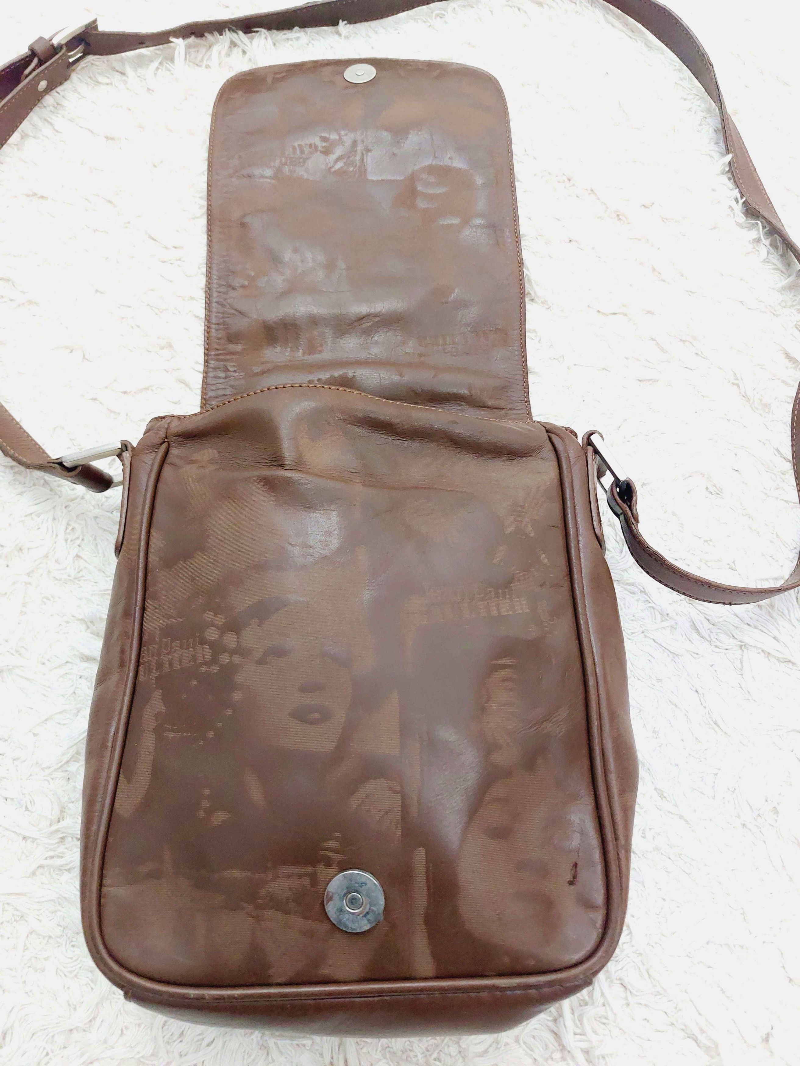 Jean Paul Gaultier Jean Paul Gaultier Leather Faces Portrait Crossbody Bag Size ONE SIZE - 7 Thumbnail