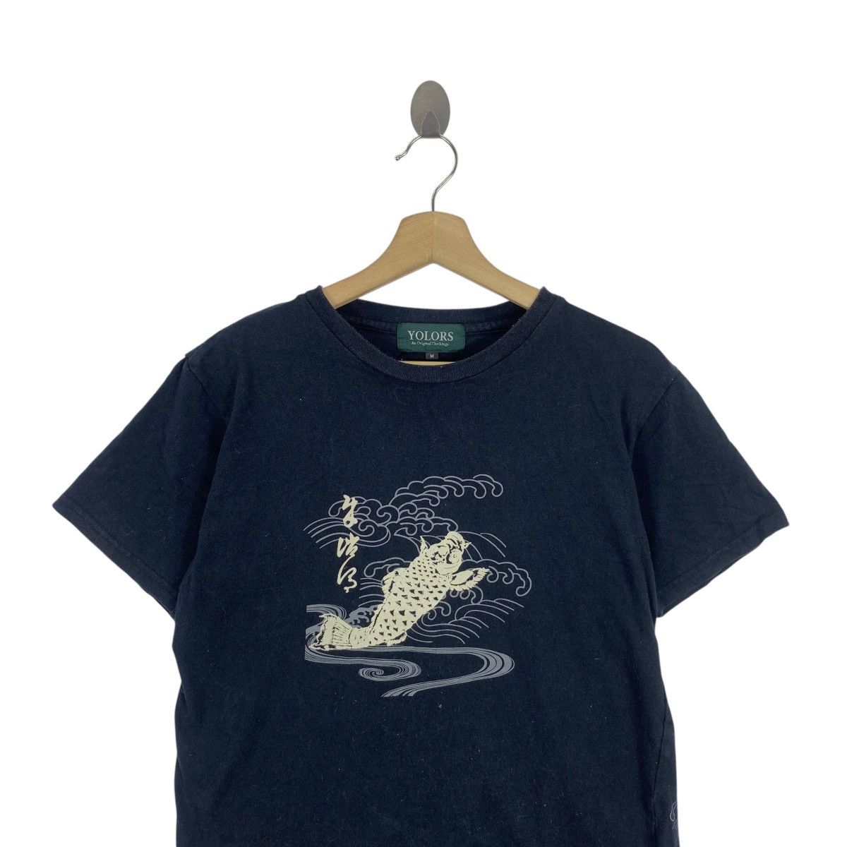 Vintage Vintage JAPAN TRADITIONAL YOLORS Koi Sukajan Tee Shirt Top Size M / US 6-8 / IT 42-44 - 2 Thumbnail