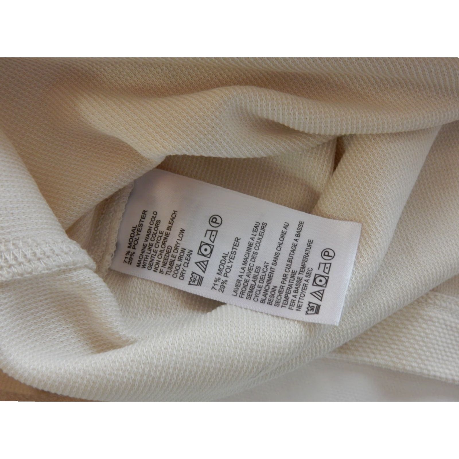 Tommy Bahama Tommy Bahama Men's T-Shirt Size M Short Sleeve Solid Ivory - Men - Modal Shirt Size US M / EU 48-50 / 2 - 4 Thumbnail