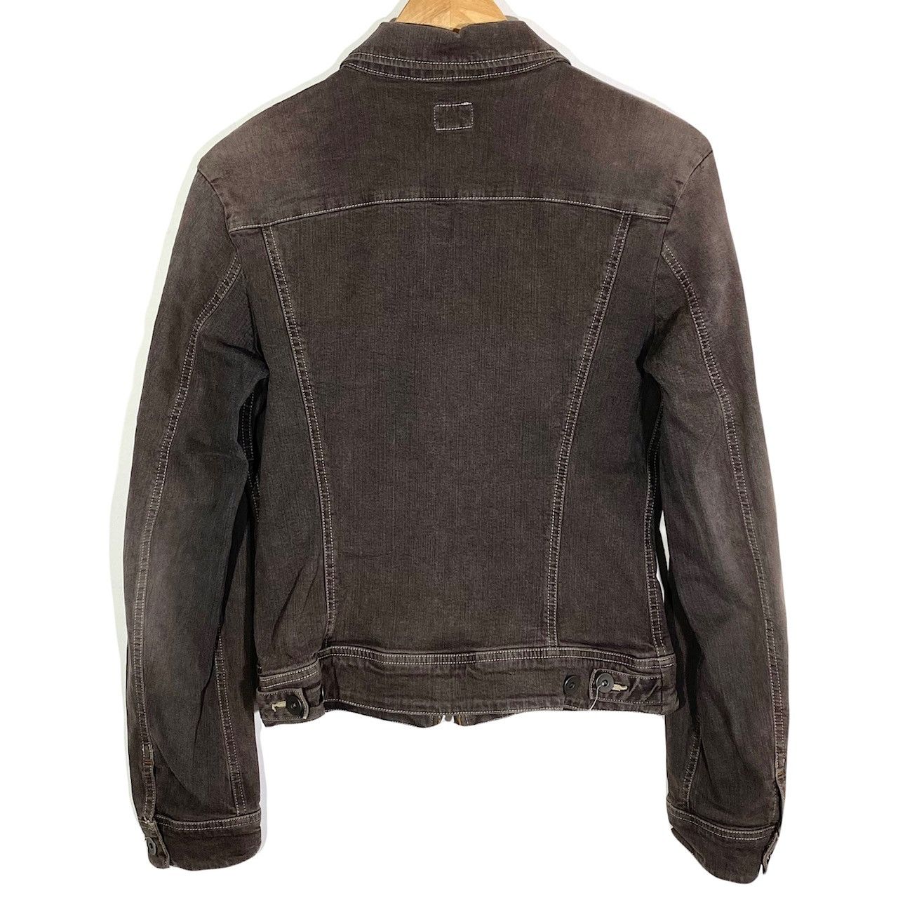 Veste En Jean John F. Gee, Délavage Stonewashed, Patte De Boutonnage Jusqu Au 86 88