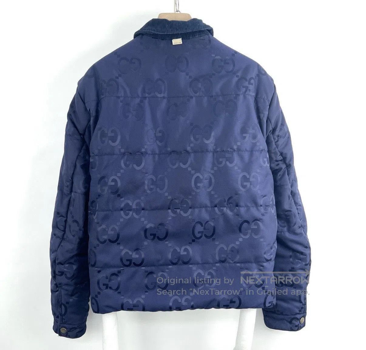 Gucci Blue Corduroy Button-Front Jacket Size S. Size US S / EU 44-46 / 1 - 3 Thumbnail