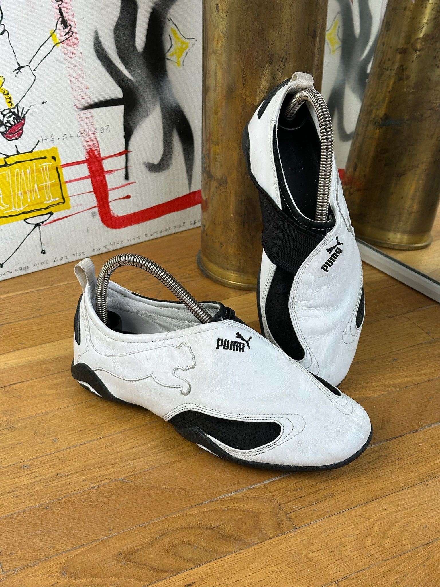 Puma Vintage 2000s Puma Ripple Slip-On Sneakers Size US 6.5 / IT 36.5 - 3 Thumbnail