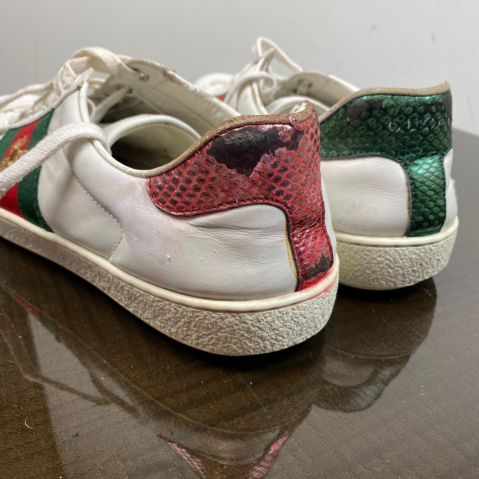 Gucci Gucci Ace Bee Low Top Sneakers Shoes Men's 7 Size US 7 / EU 40 - 11 Thumbnail