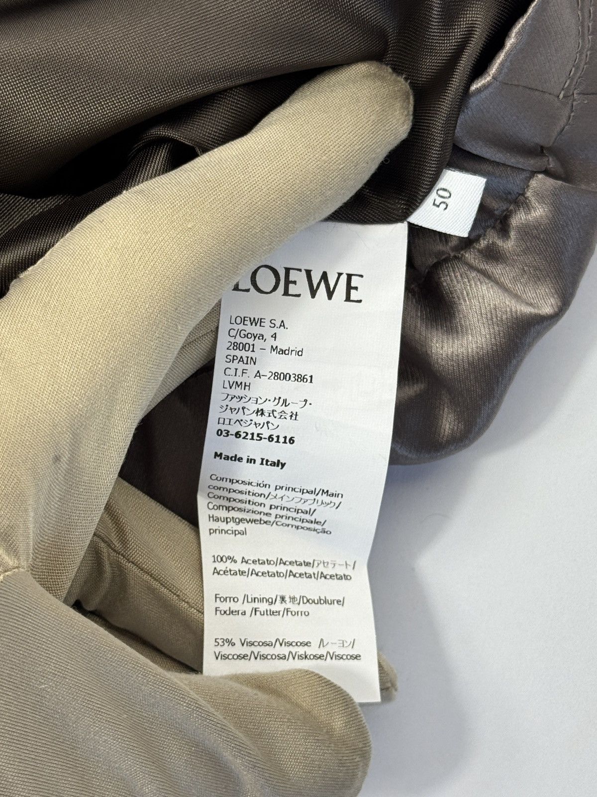 Loewe OVERSIZED SATIN ZIP BOMBER JACKET Size US L / EU 52-54 / 3 - 5 Thumbnail